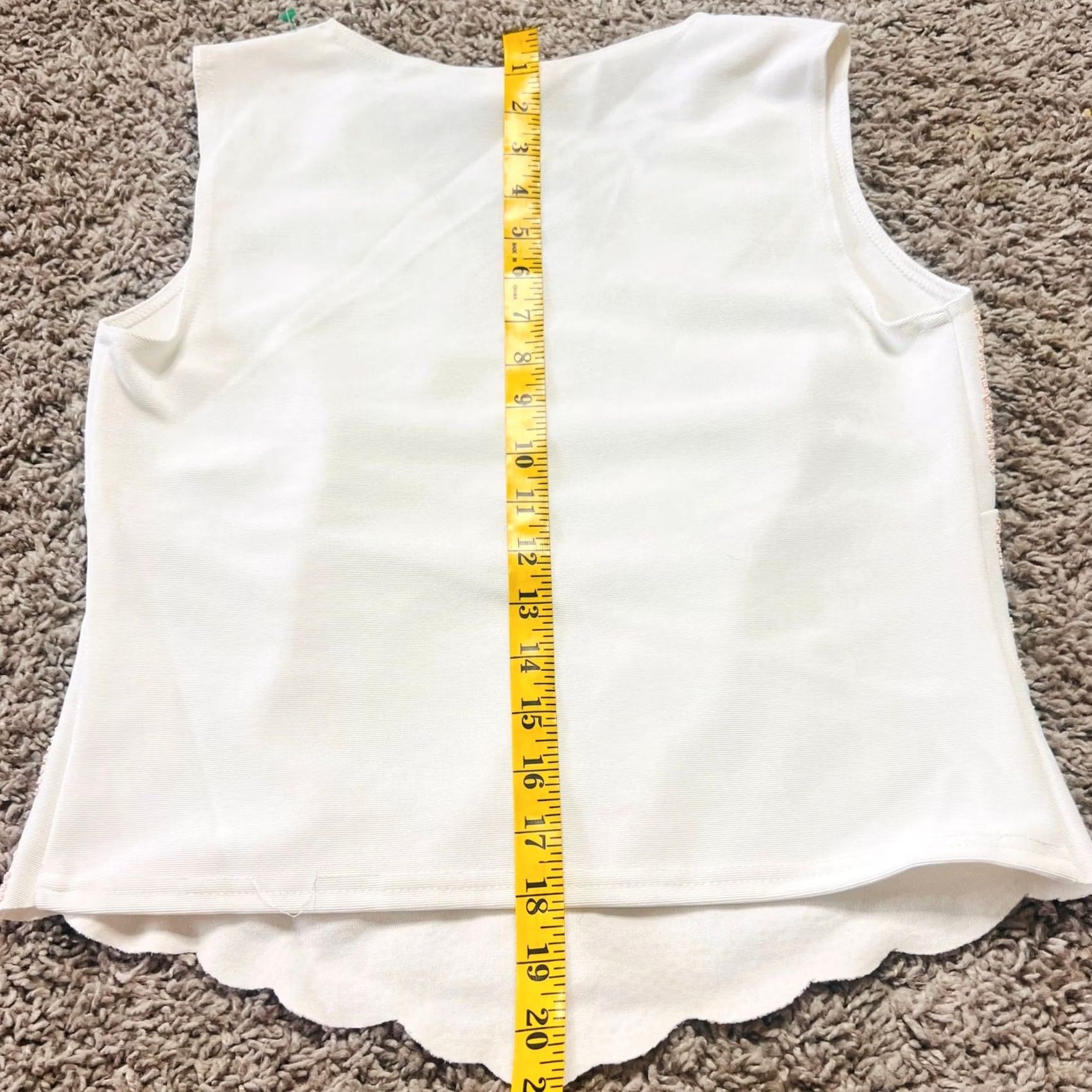 Vintage VINTAGE Y2K Embellished Mcbling Rhinestone Dress Barn Collection Tank Top M White Women's Tank M Size M / US 6-8 / IT 42-44 - 3 Thumbnail