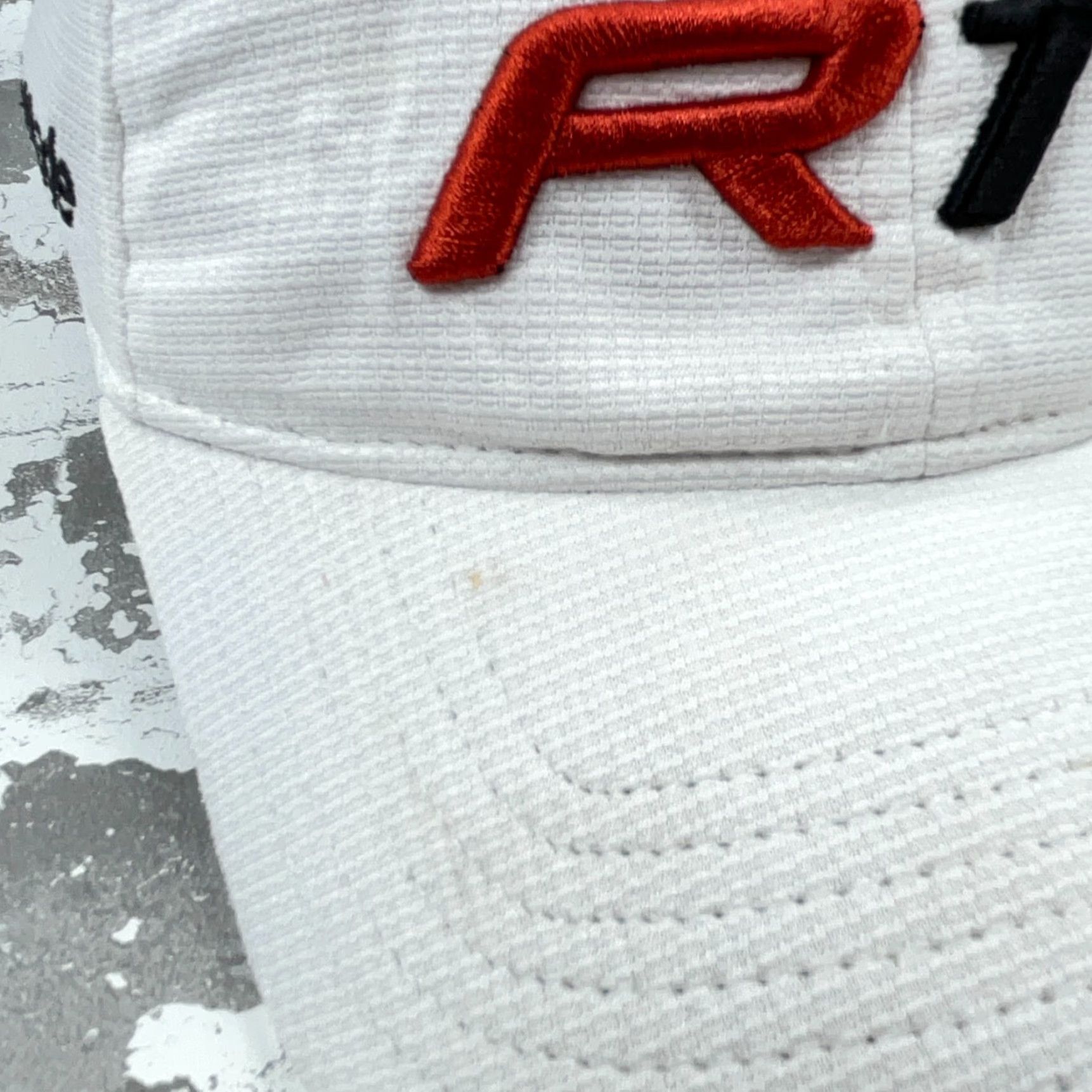 TaylorMade TaylorMade Hat Cap White Golf Tour Performance R11 Strap Back Dad Baseball Cap Mens One Size Size ONE SIZE - 5 Thumbnail