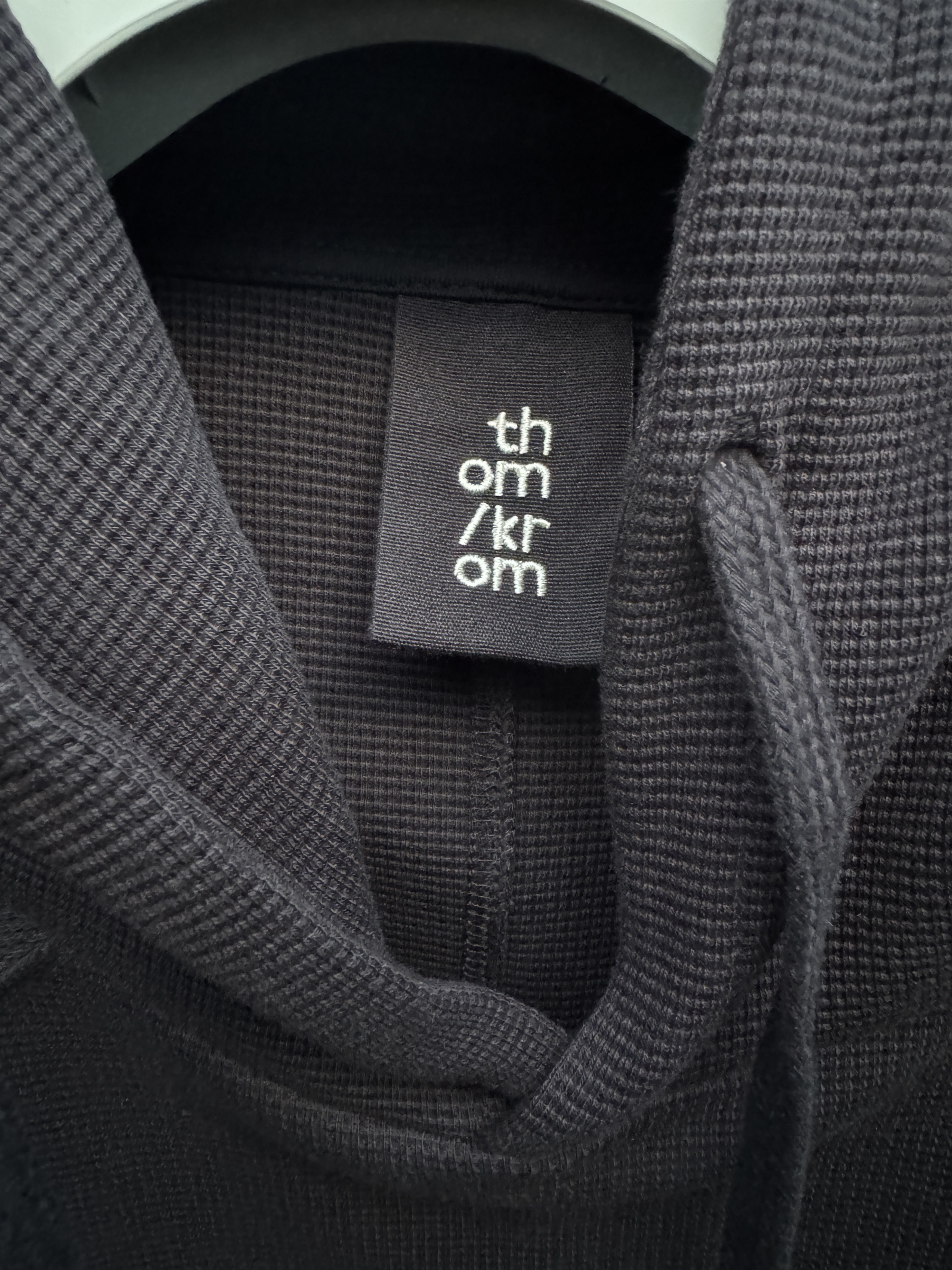 Thom Krom Thom Krom Black Raw-Cut Ribbed-Knit Sleeveless Hoodie M Size US M / EU 48-50 / 2 - 5 Thumbnail