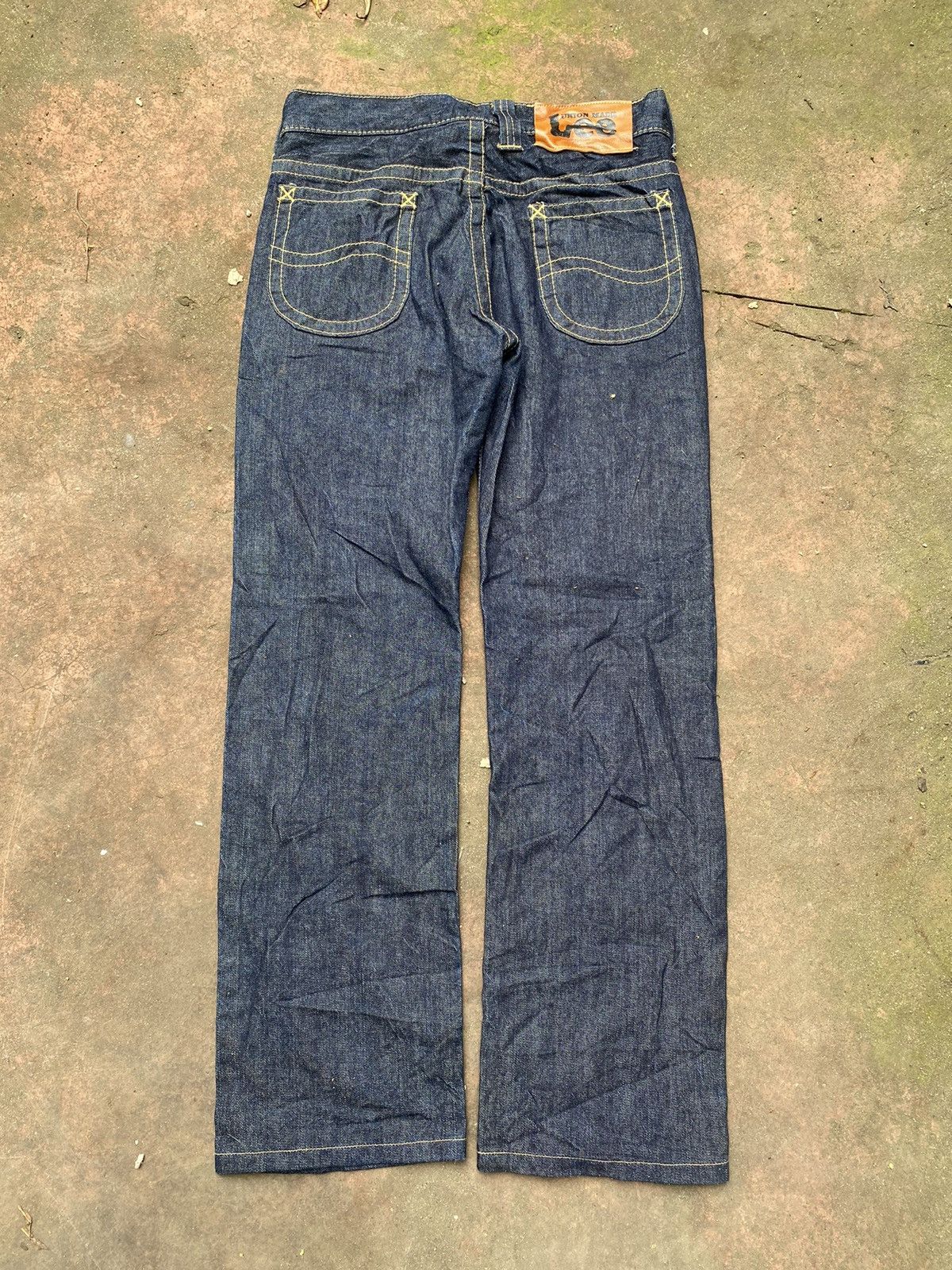 Studio D'Artisan Lee Union Made Japan Raw Indigo Denim Jeans Size US 32 / EU 48 - 3 Thumbnail