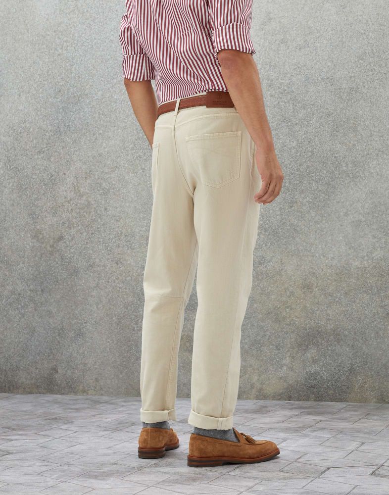 Brunello Cucinelli o1w1db10924 Pants in Beige Size US 36 / EU 52 - 3 Thumbnail