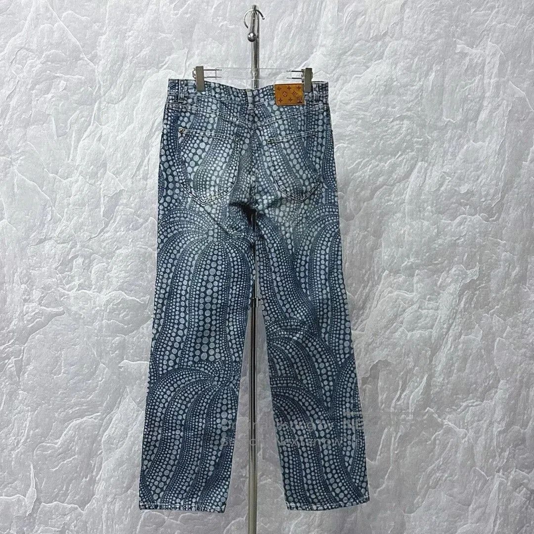 Louis Vuitton louis vuitton casual denim pants with dots. Size 32" / US 10 / IT 46 - 4 Thumbnail