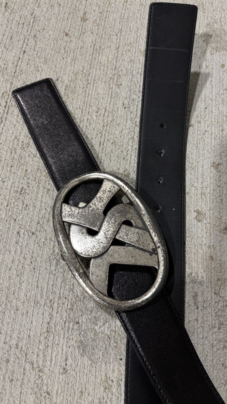 Saint Laurent Paris Yves Saint Laurent Paris Logo Belt Size 30 - 4 Thumbnail