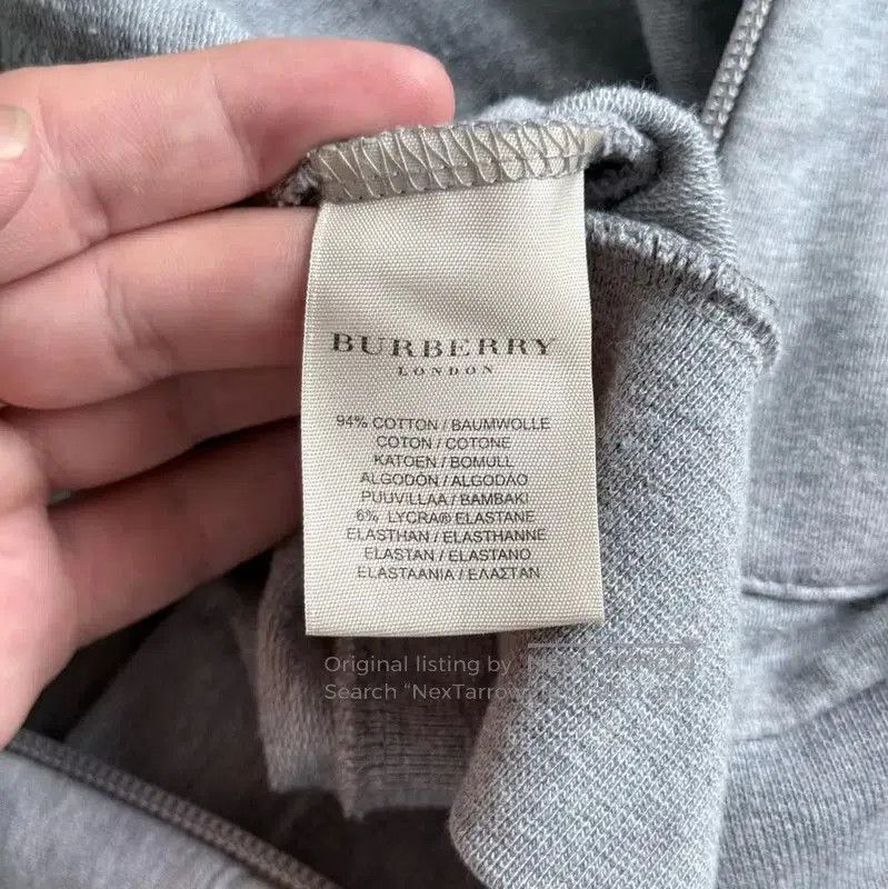 Burberry Burberry Gray Cotton Zip-Up Men's Jacket. Size US L / EU 52-54 / 3 - 4 Thumbnail