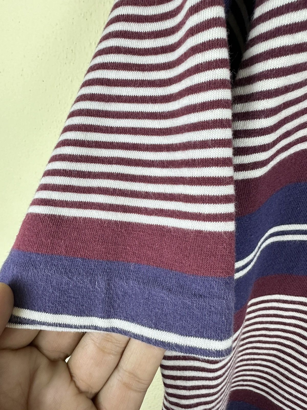 Burberry Vintage Burberry USA Stripe Single Stitch Polo A210 Size US M / EU 48-50 / 2 - 5 Thumbnail