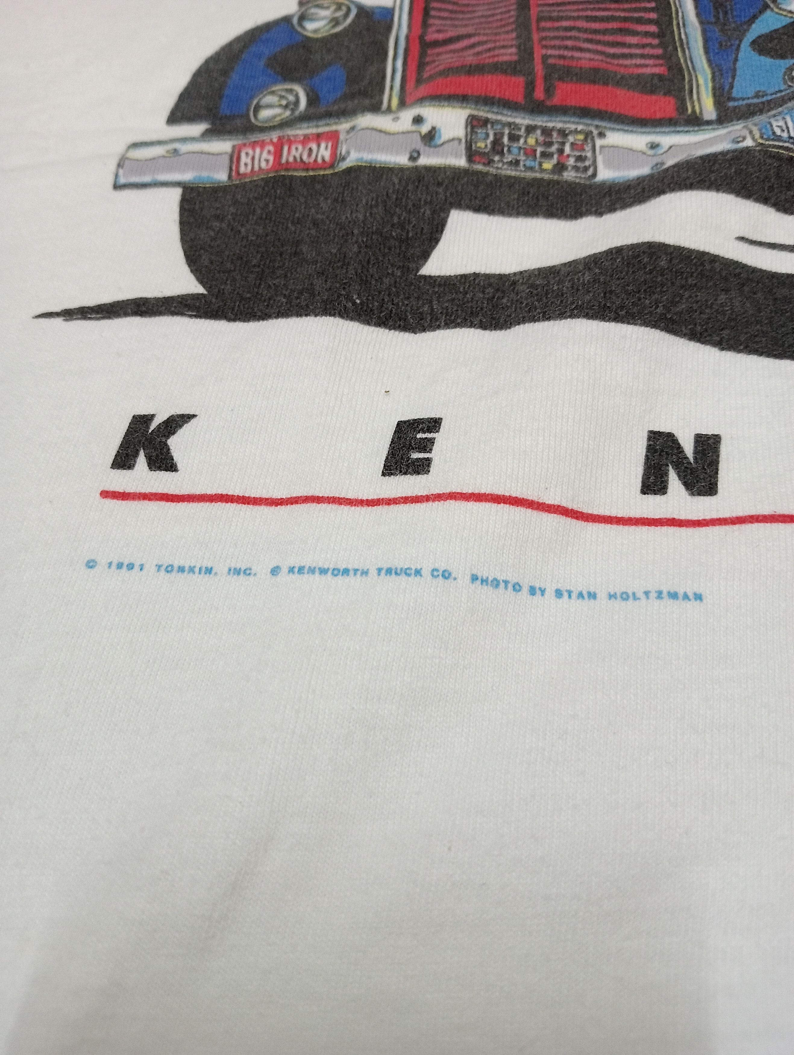 Vintage VINTAGE 1991 TRUCKER GRAPHIC TEE Size US L / EU 52-54 / 3 - 7 Thumbnail