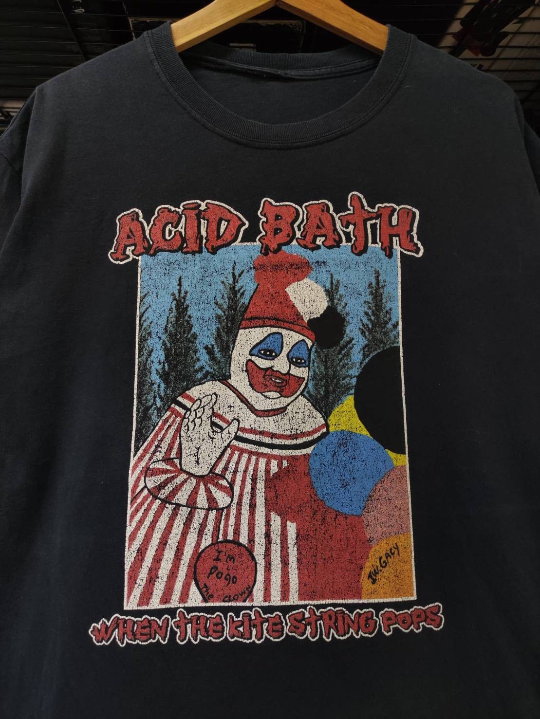 image of Band Tees x Rock Tees VTG 00's Acid Bath " When The Kite String Pops " T-Shirt in Black (Size Large
