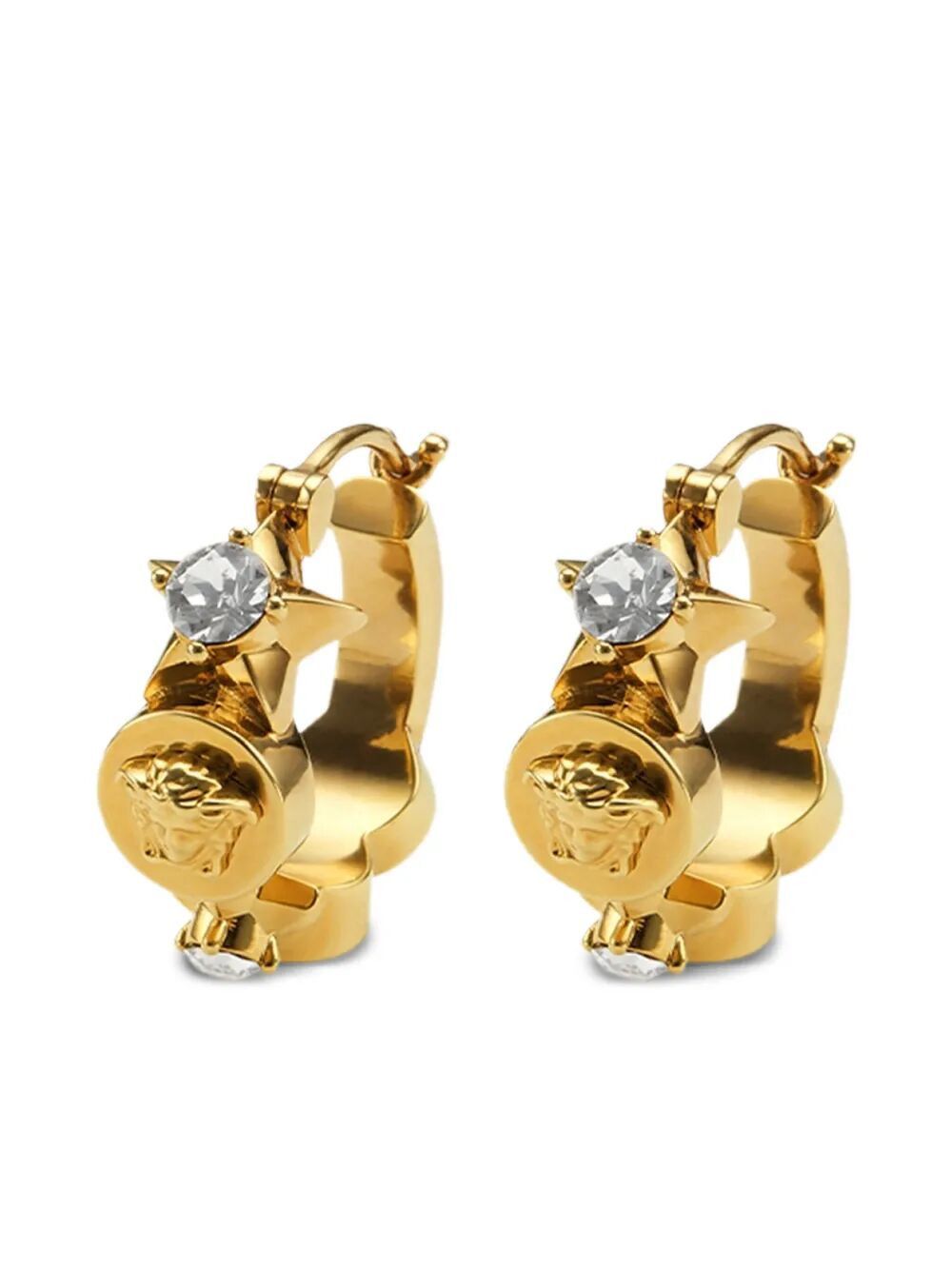 EARRINGS METAL STRASS