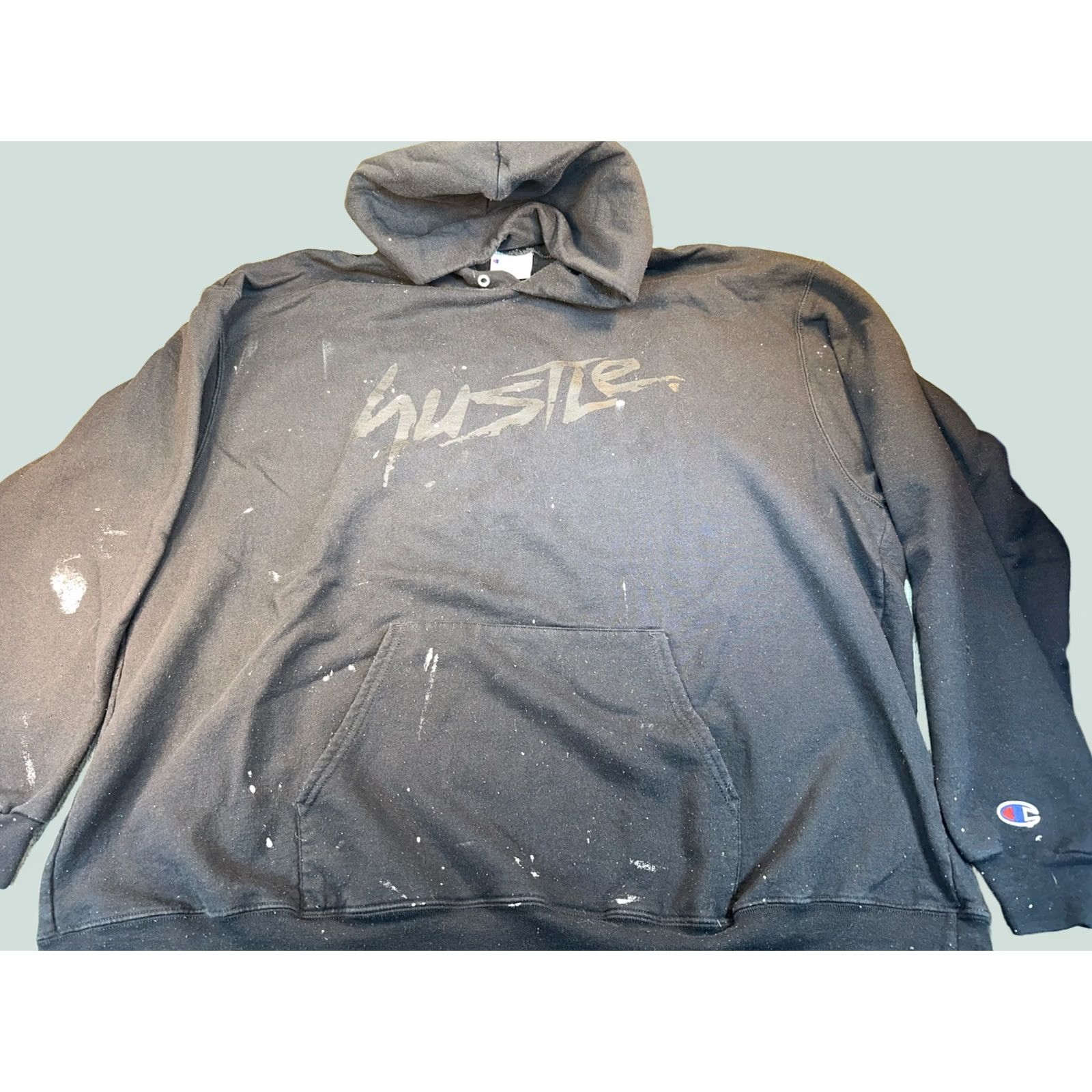 Champion Men’s Champion Hoodie 3XL Black Hustle Pullover Mens XXL Regular Black Hoodie Size US XXL / EU 58 / 5 - 1 Thumbnail