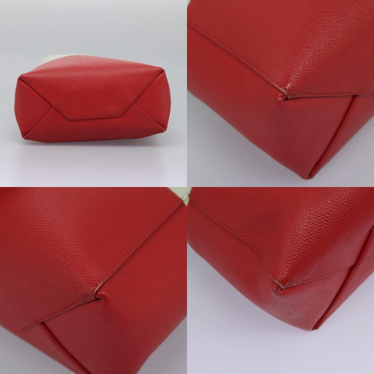 Celine CELINE Tote Bag Leather Red Size ONE SIZE - 10 Thumbnail