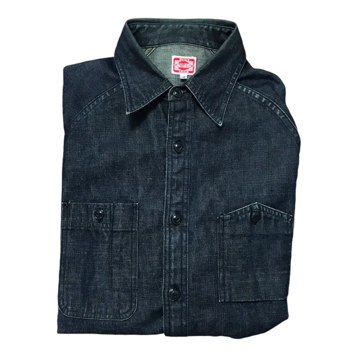 Japanese Brand × Pherrow's × Vintage Pherrow’s Story Button Long Sleeve Denim Jacket Blue/Black Size US M / EU 48-50 / 2 - 1 Thumbnail