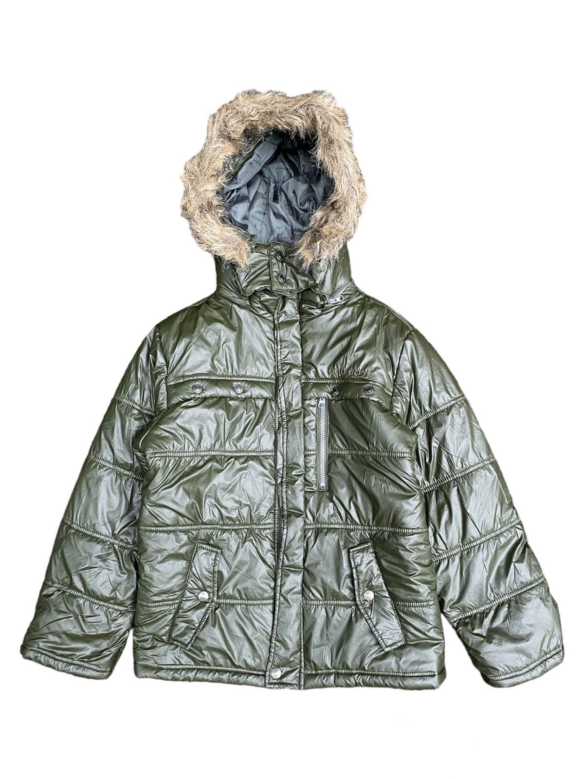 image of If Six Was Nine x Le Grande Bleu L G B Badboy Fur Zip Hoodie Puffer Jacket Ifsixwasnine Lgb Style i