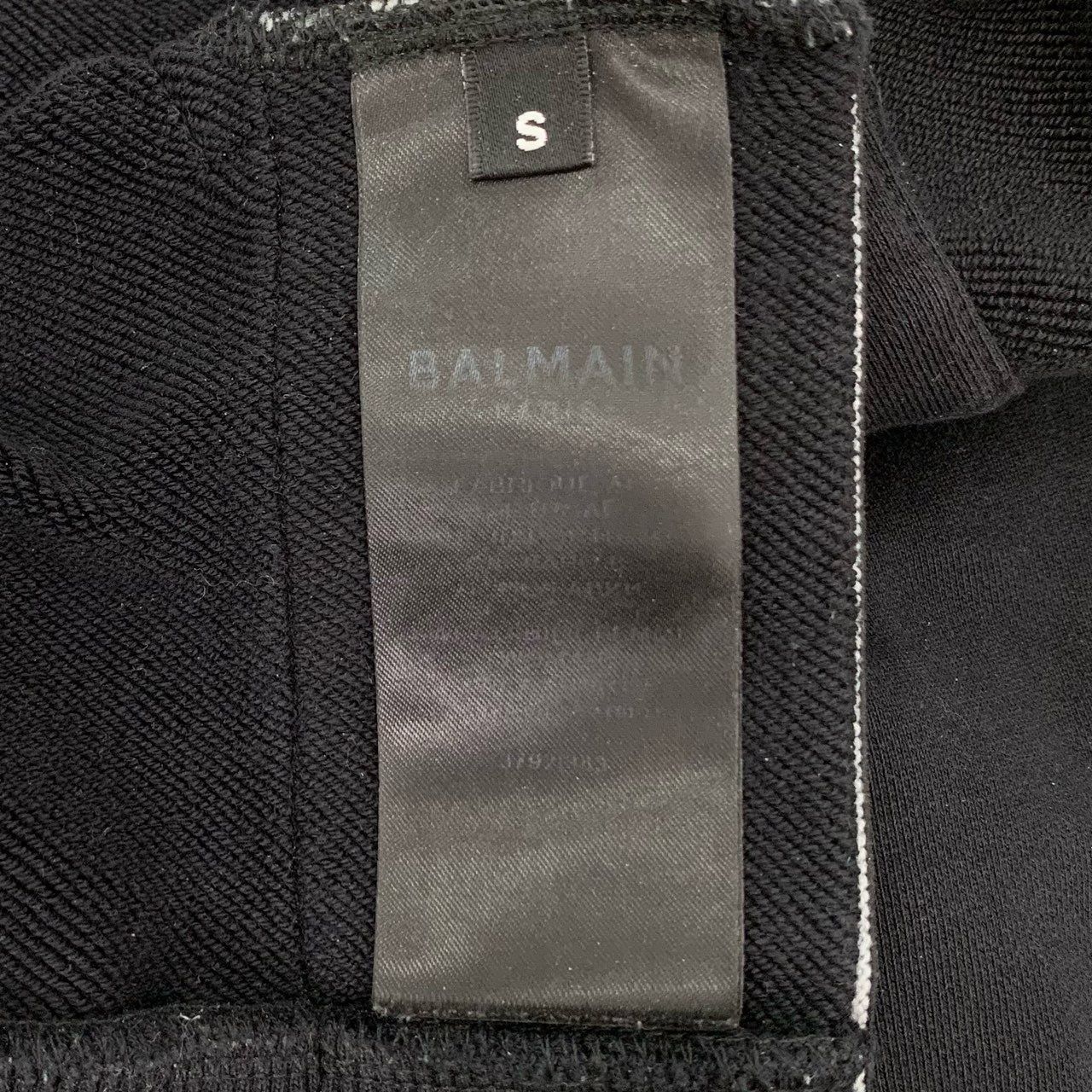 Balmain Balmain Paris Black Hoodie Sweatshirt With Logo Drawstring H Size S / US 4 / IT 40 - 6 Thumbnail