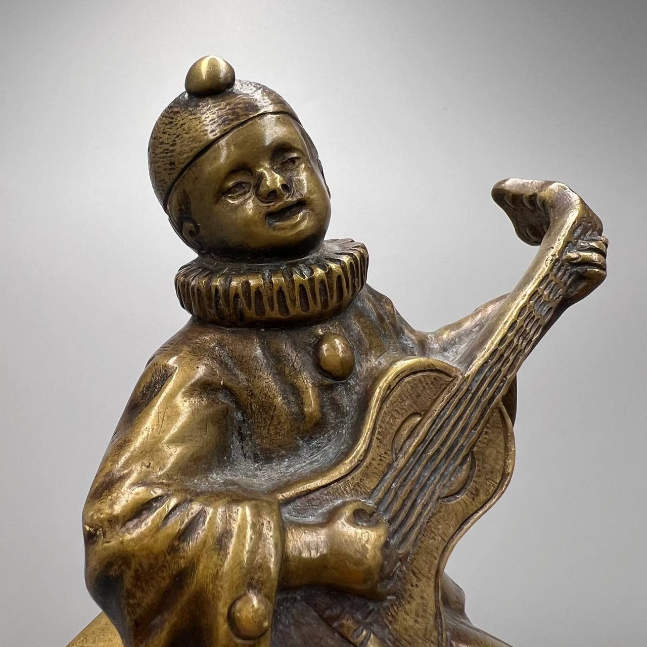 Other Antique Collectible Vienna Bronze Figure Pierrot Guitar Size ONE SIZE - 6 Thumbnail