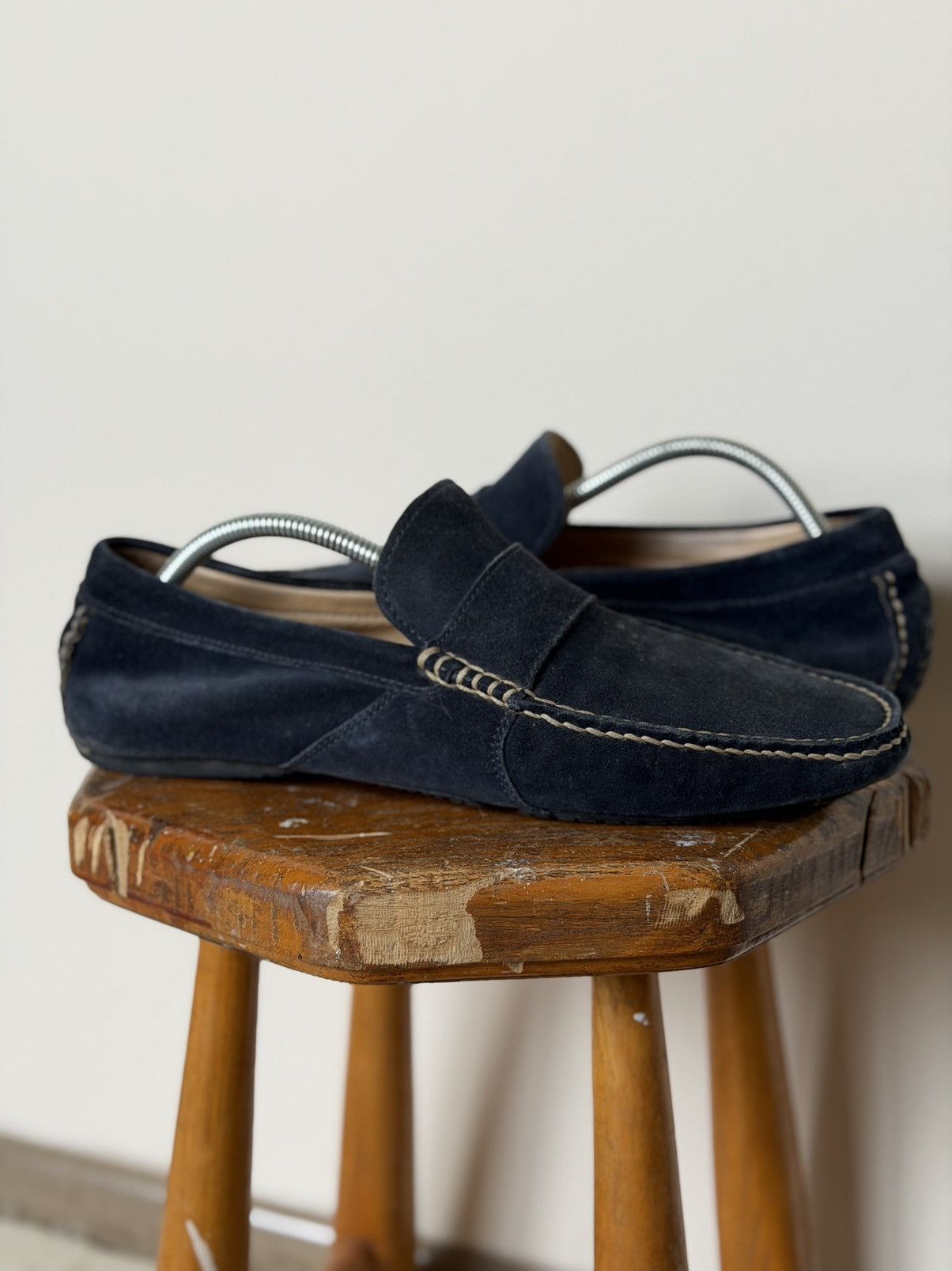 Dolce & Gabbana Dolce&Gabanna Suede Shoes Luxury Sneakers Blue Size US 7 / EU 40 - 2 Thumbnail