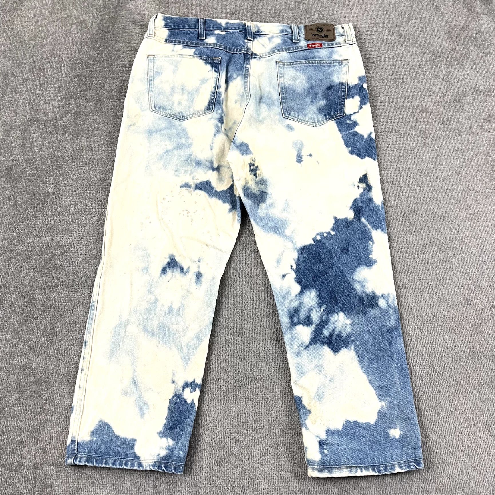 Wrangler WRANGLER Jeans Mens 32x30 Regular Blue Denim 5-Pocket Straight Size US 32 / EU 48 - 2 Thumbnail