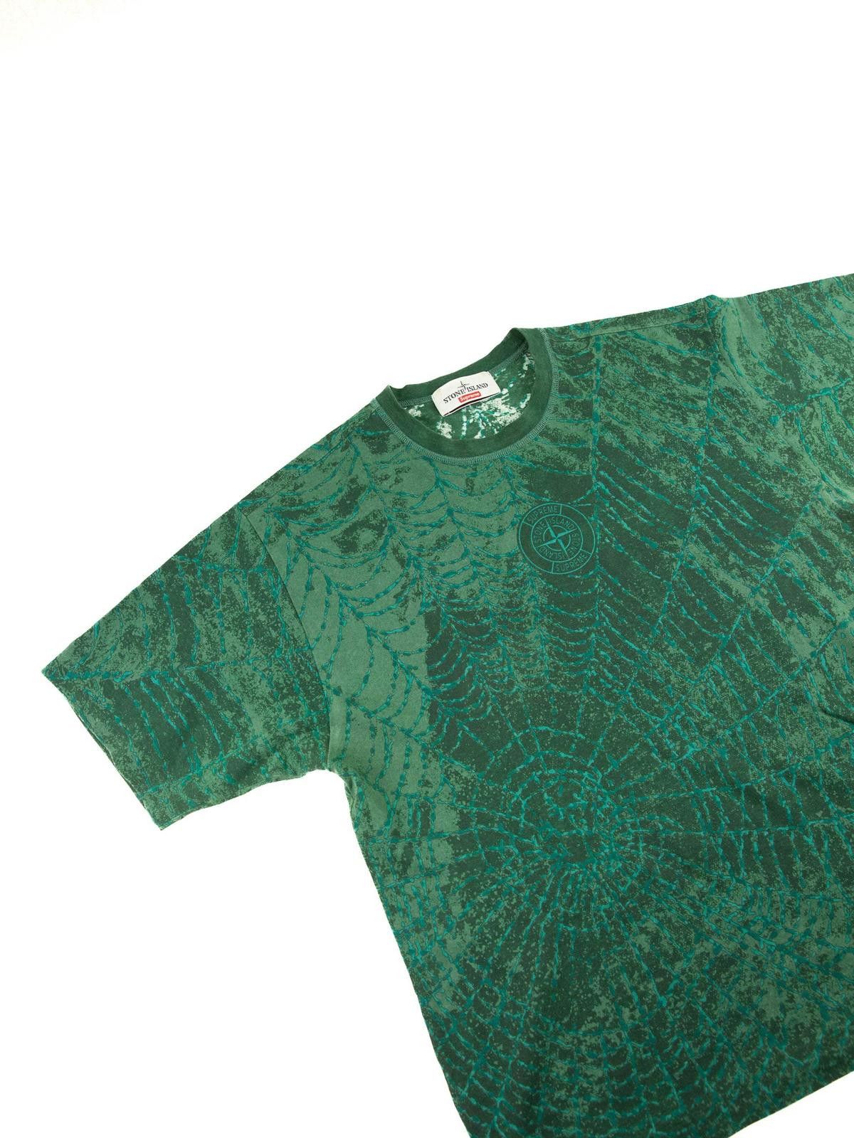 Stone Island Stone Island x Supreme FW23 Dark Green T Shirt Mens Size US S / EU 44-46 / 1 - 4 Thumbnail