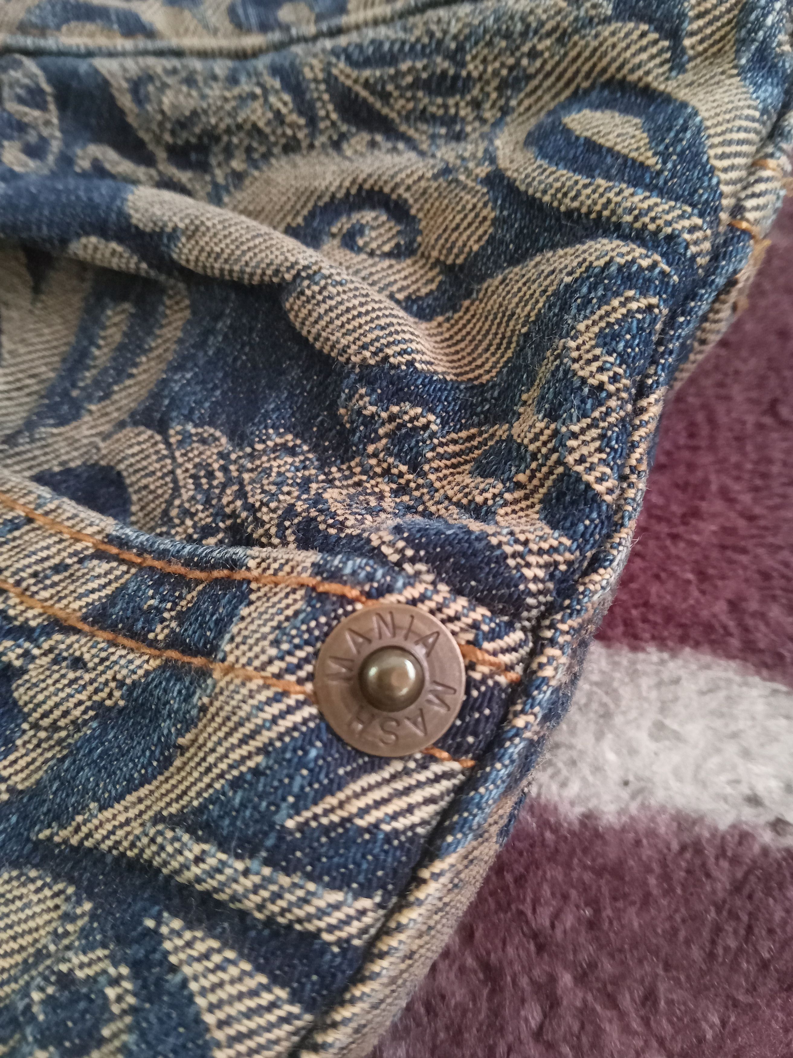 Japanese Brand Mash Mania Rare Peacock Design Flare Jeans Size 28" / US 6 / IT 42 - 9 Thumbnail
