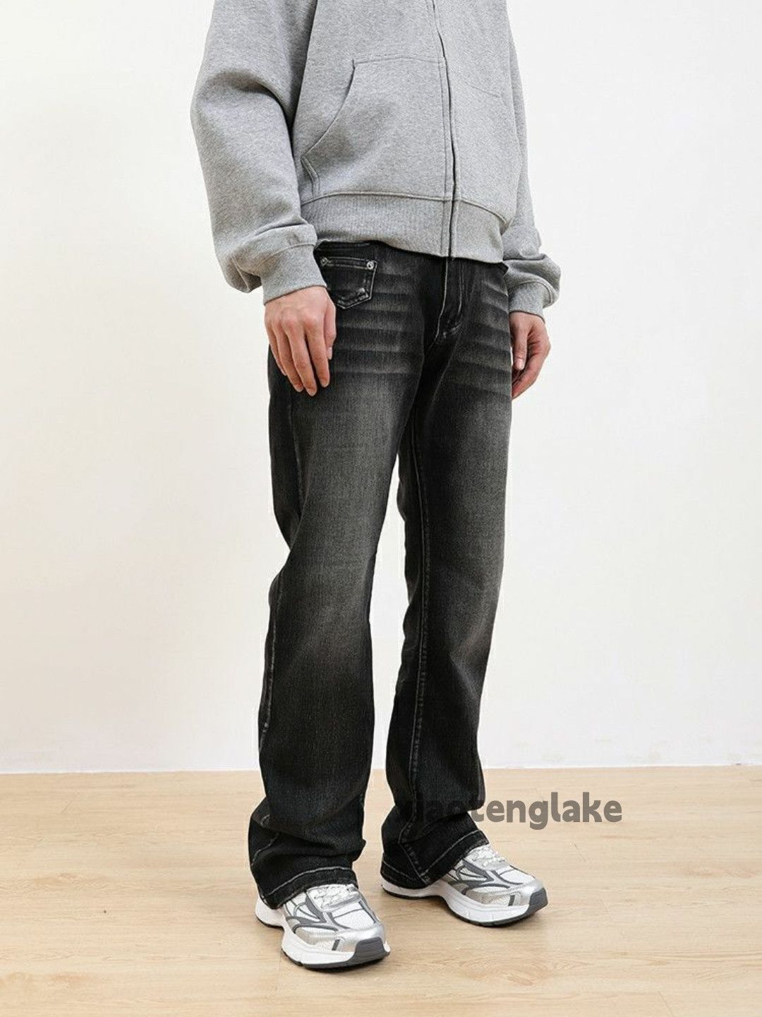 Jean × Vintage washed faded cleanfit yuppie bootcut flared jeans Size US 32 / EU 48 - 6 Thumbnail