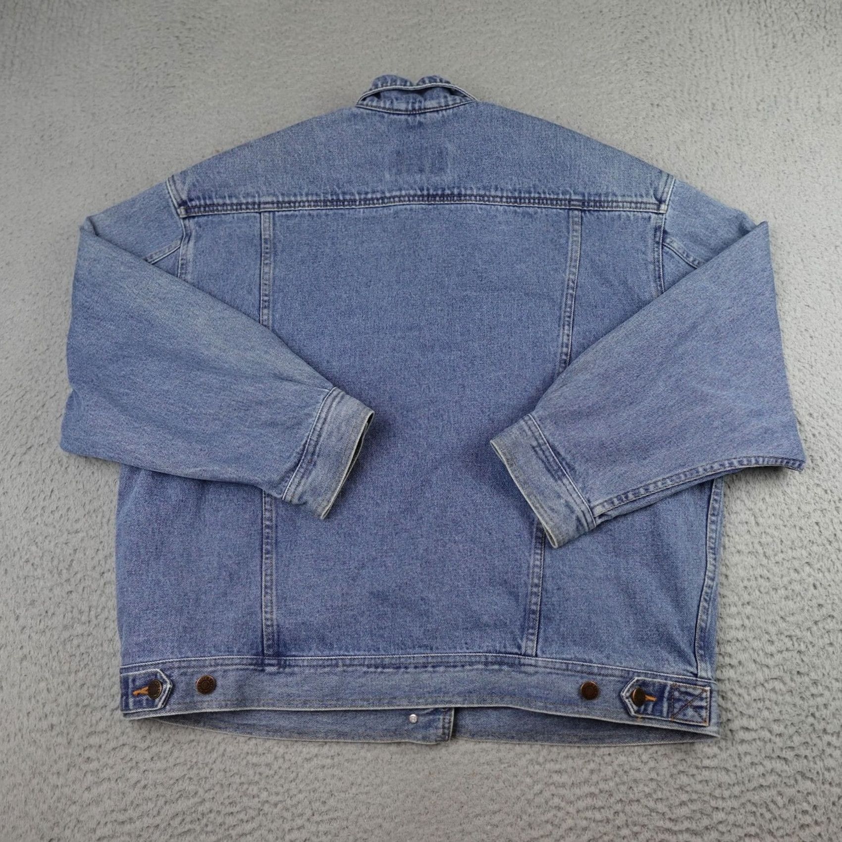 Eddie Bauer VINTAGE Eddie Bauer Jacket Womens XL Blue Denim Jean Trucker Button Up Classic Jacket Size 40" / US 18 - 7 Thumbnail
