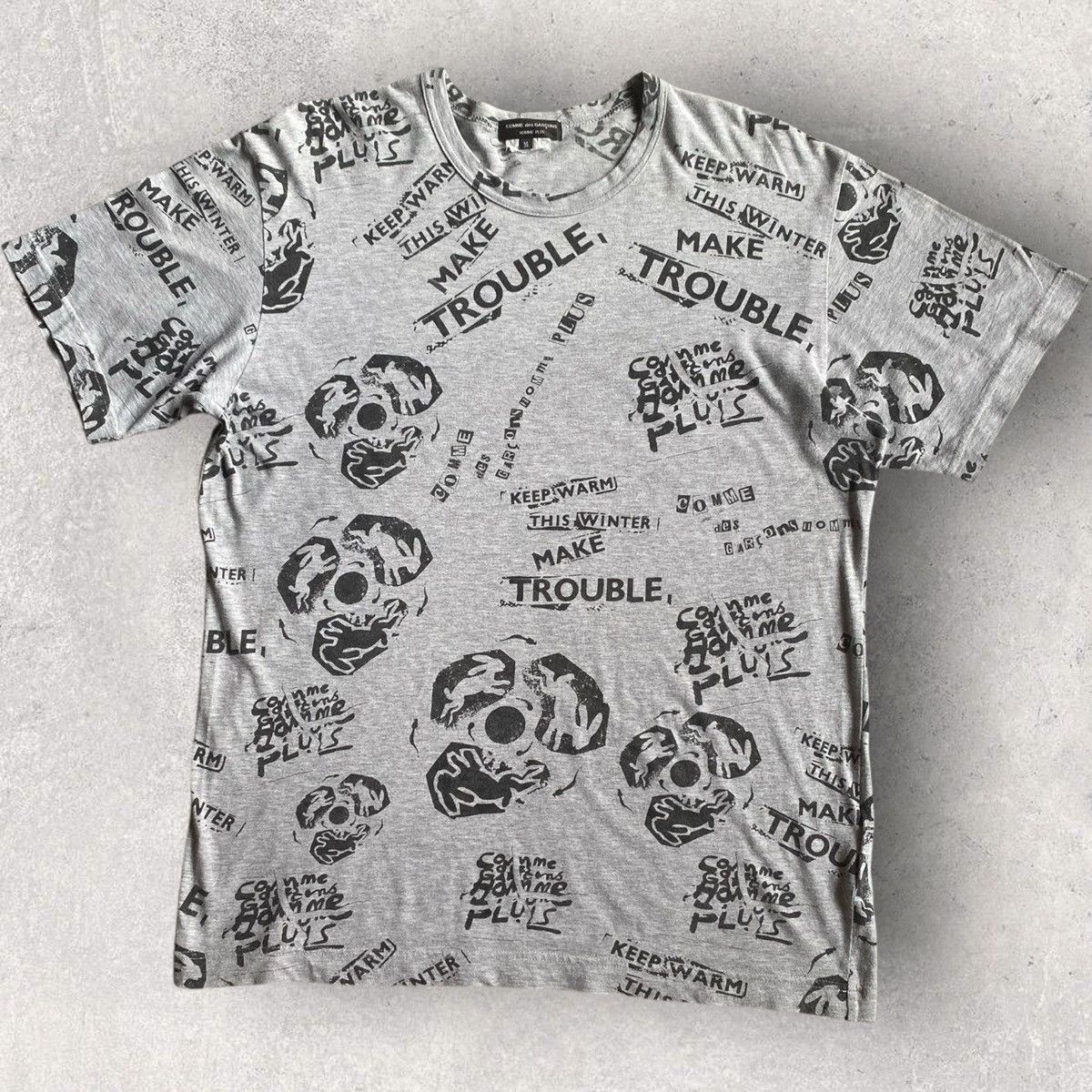 Comme des Garcons Homme Plus Fall08 CDGHP X Jamie Reid Collage Print T Shirt Size US M / EU 48-50 / 2 - 1 Thumbnail