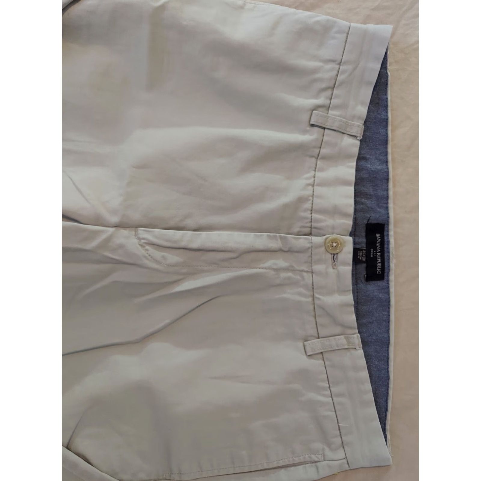 Banana Republic Banana Republic Khakis Mens Pants 35x32 Beige Khaki Chinos Trousers Cotton Dress Style Regular Slacks Beige Mens Size US 35 - 5 Thumbnail