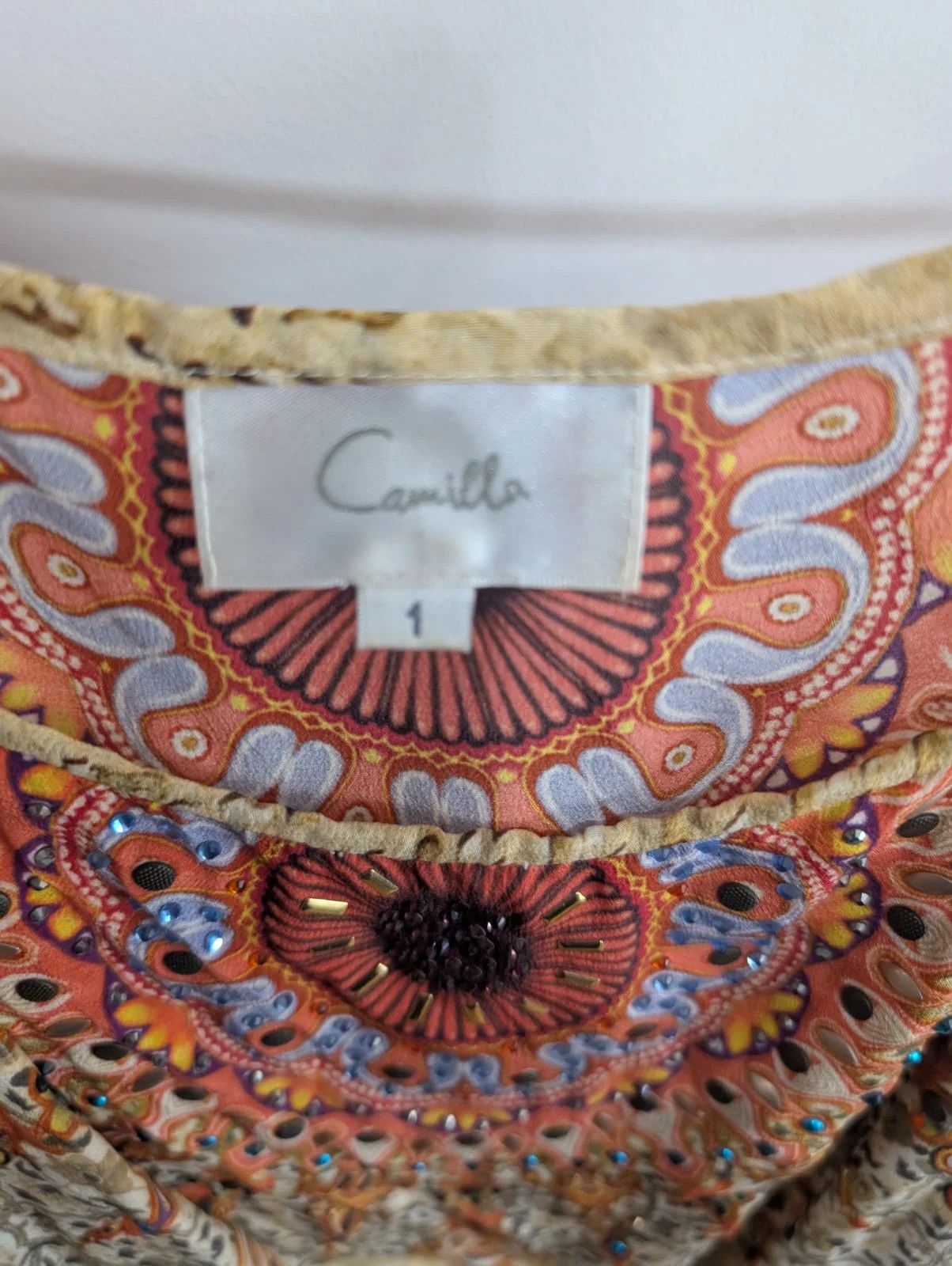 CAMILLA Camilla Abstract Patterned Silk Camisole Singlet Top Size 1 Size XS / US 0-2 / IT 36-38 - 2 Thumbnail