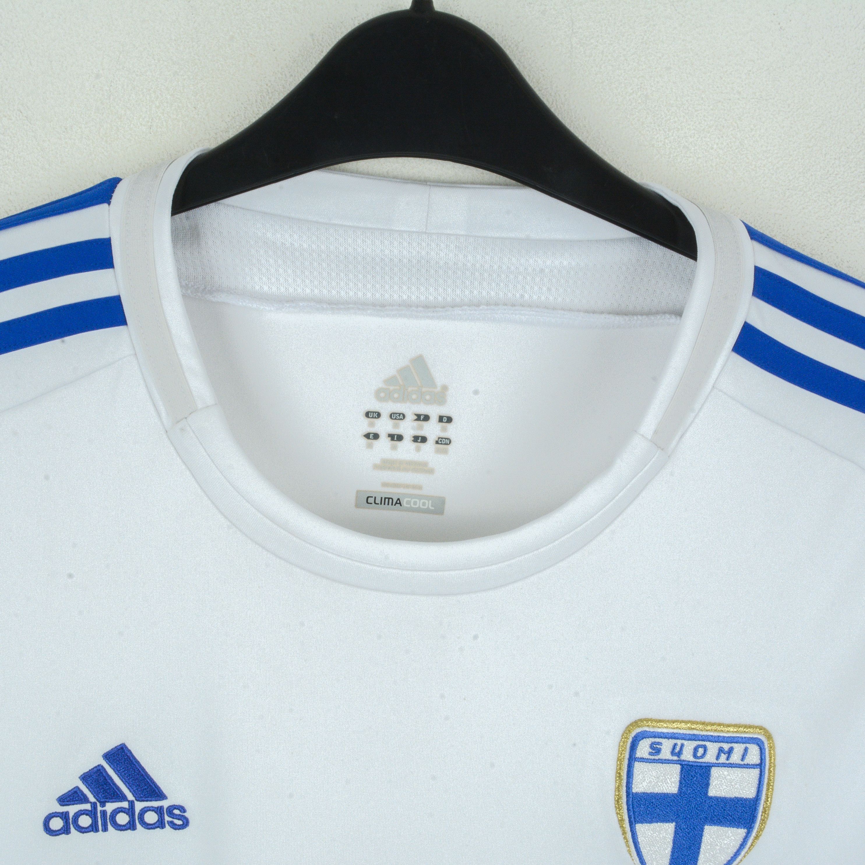 Adidas Finland Mens M Football Soccer Home Jersey Shirt 2012 2013 Size US M / EU 48-50 / 2 - 2 Thumbnail