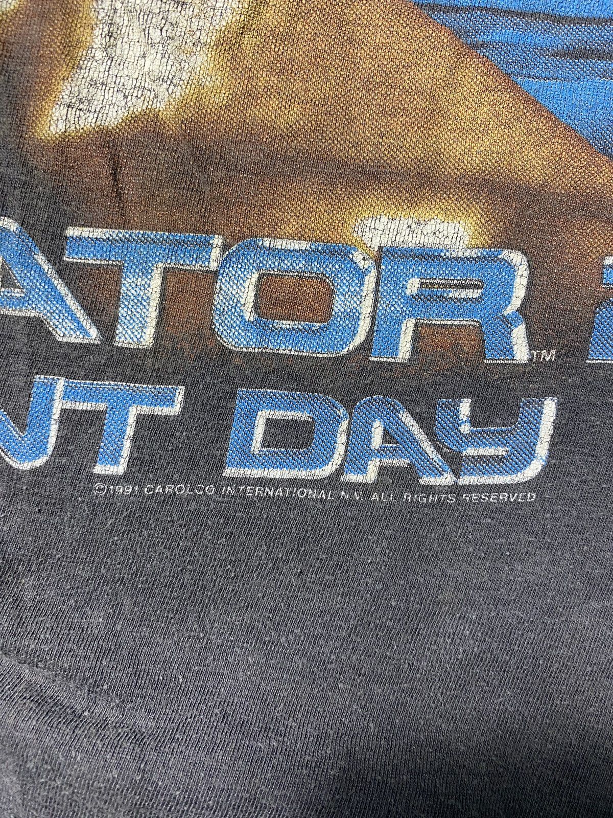 Vintage vintage 1991 TERMINATOR 2 judgment day rare design t-shirts ...