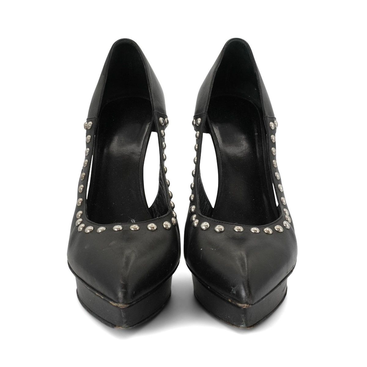 Saint Laurent Paris Saint Laurent Paris 'Janis' Studded Pumps Size US 8.5 / IT 38.5 - 3 Thumbnail