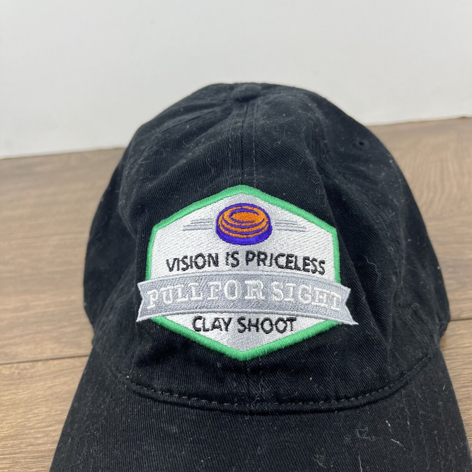 Other Pull Por Sight Hat Clay Shoot Black Adjustable Hat Black Adu Size ONE SIZE - 8 Thumbnail