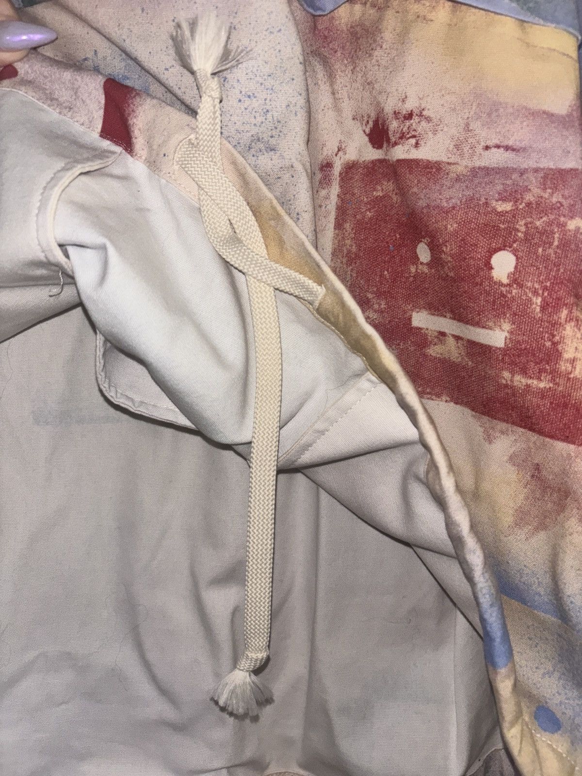 Acne Studios Odaan Spray Paint Face Cotton Canvas Anorak Size US XL / EU 56 / 4 - 3 Thumbnail