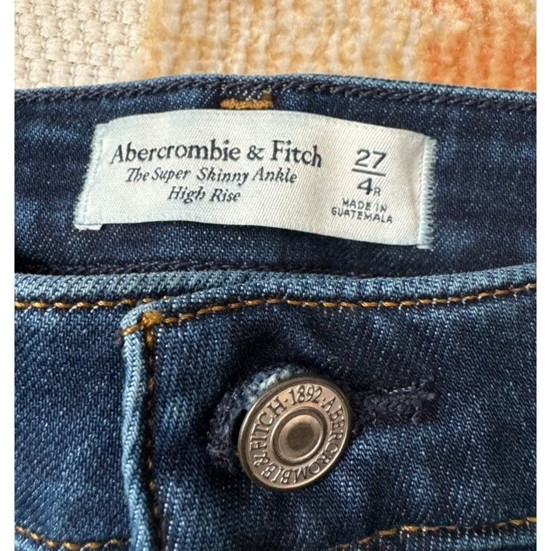 Abercrombie & Fitch Abecrombie and Finch super skinny ankle high rise 4r Size 27" / US 4 / IT 40 - 2 Thumbnail