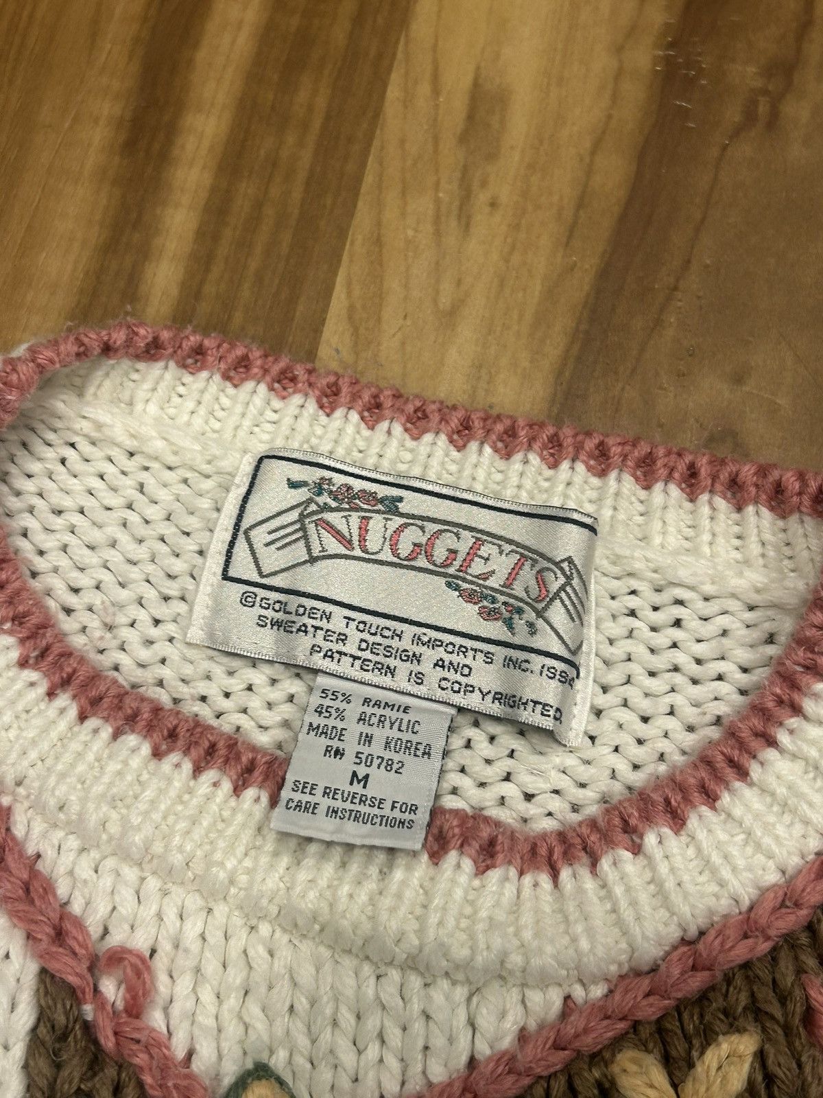 Vintage Vintage 3D Knit Sweater Size M / US 6-8 / IT 42-44 - 4 Thumbnail