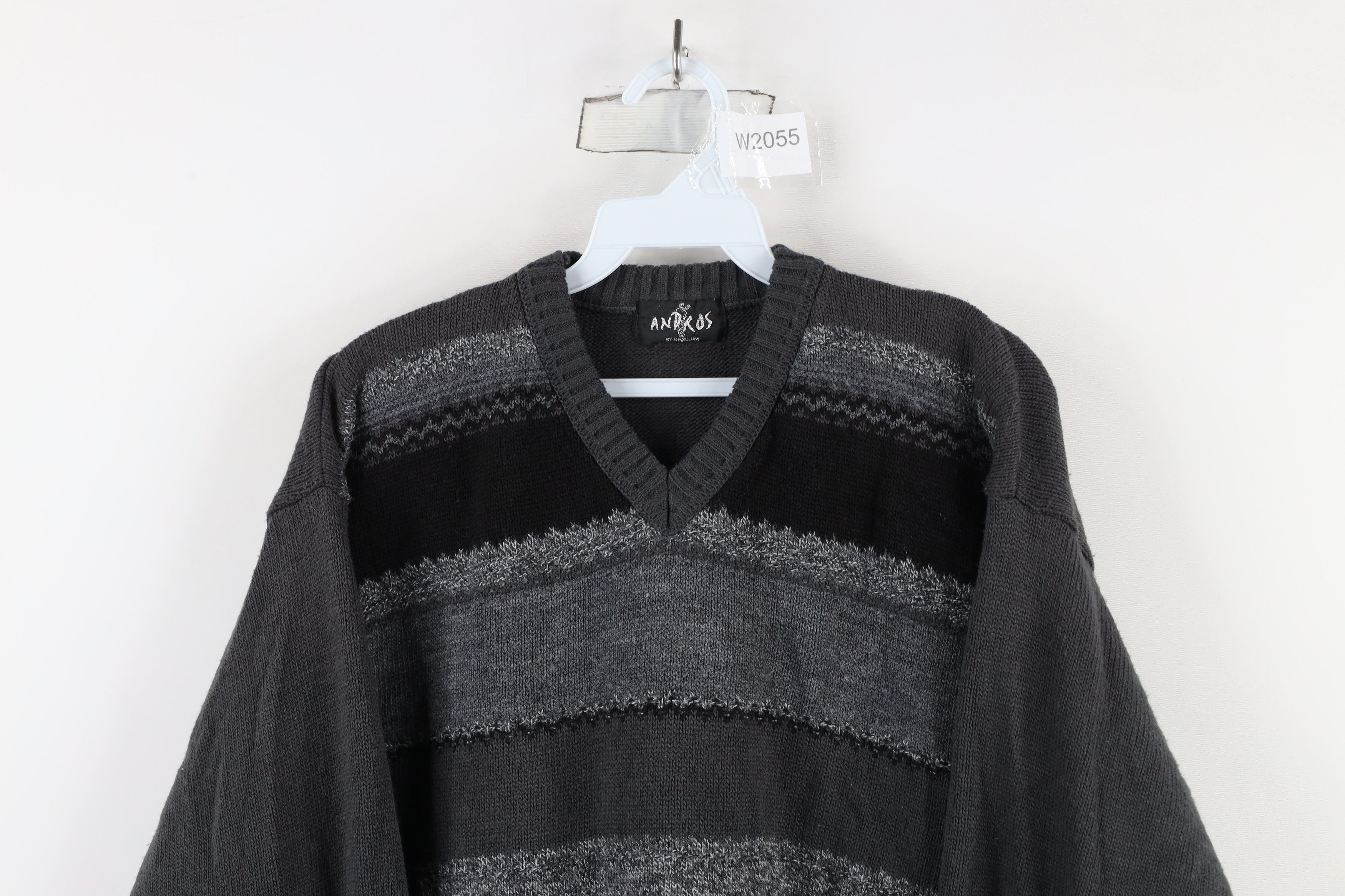 Vintage Vintage 90s Coogi Style Wool Blend Knit Striped Sweater Size US L / EU 52-54 / 3 - 2 Thumbnail