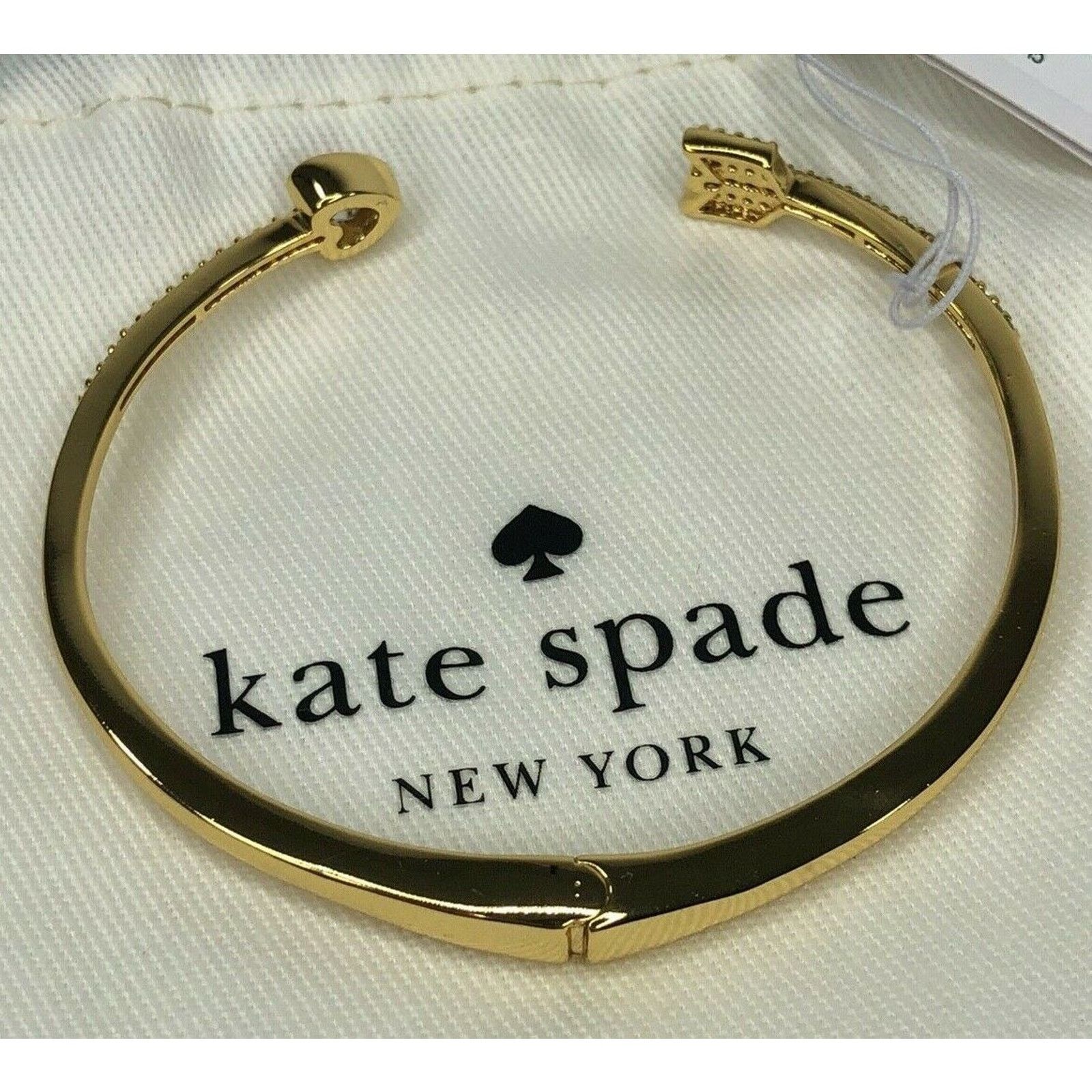Kate Spade Kate Spade Open Hinged Cuff Heart Arrow Bracelet Size ONE SIZE - 7 Thumbnail