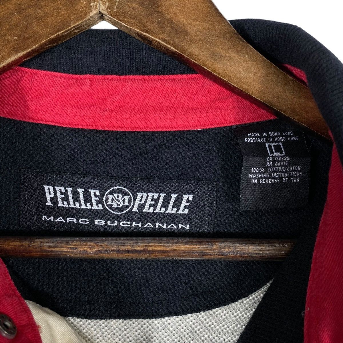 Marc Buchanan × Pelle Pelle × Vintage Vintage Pelle Pelle Marc Buchanan Rugby Polo Shirt Size US L / EU 52-54 / 3 - 12 Thumbnail