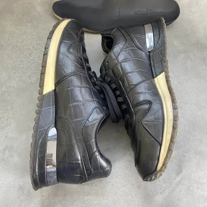 Louis Vuitton Louis Vuitton Black Crocodile Leather Low-top Sneakers -250 Size US 9 / EU 42 - 8 Thumbnail