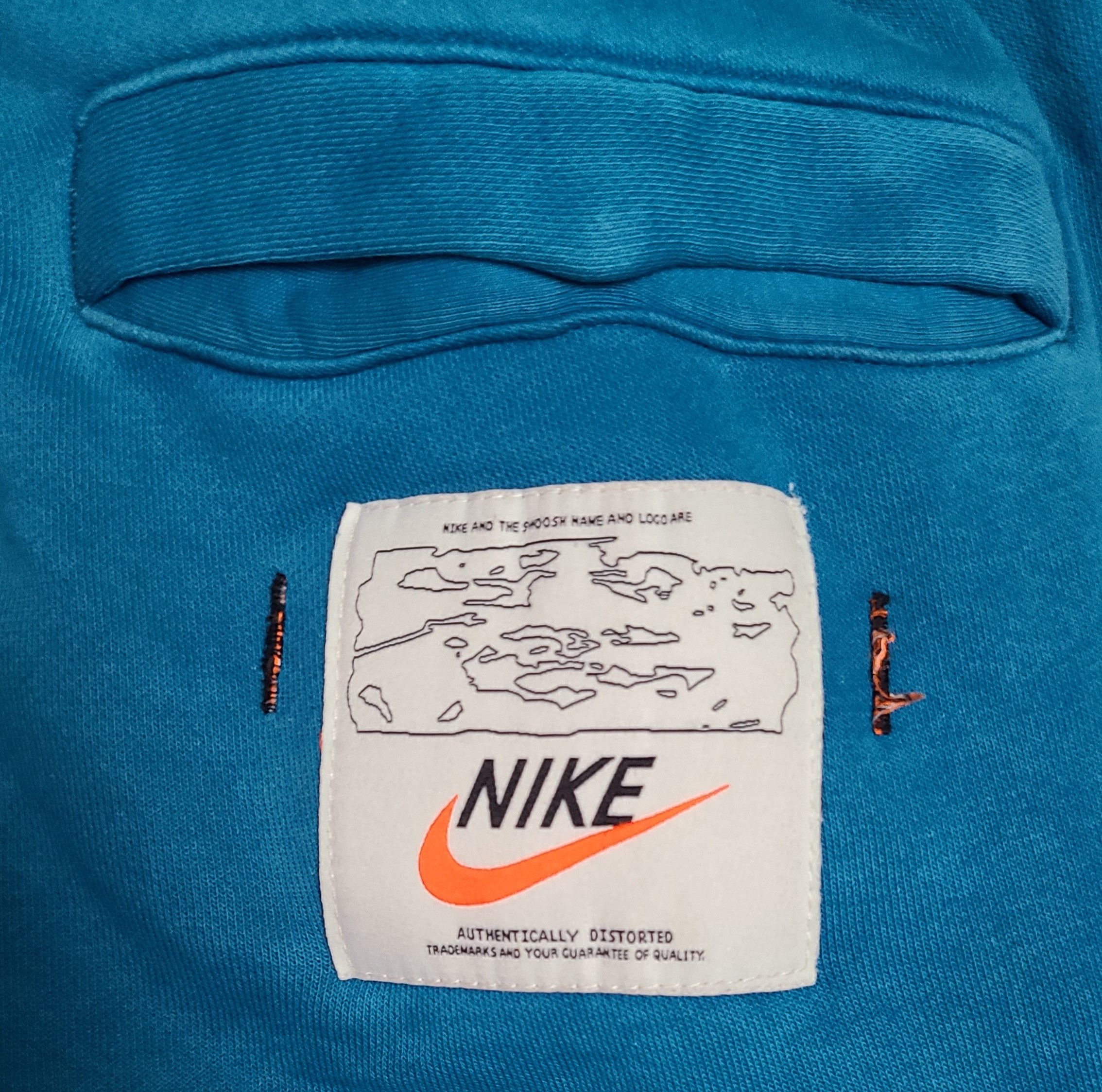 Nike Nike Blue Dyed Psychedelic Topographic Sweatpants - Size: L Size US 36 / EU 52 - 5 Thumbnail