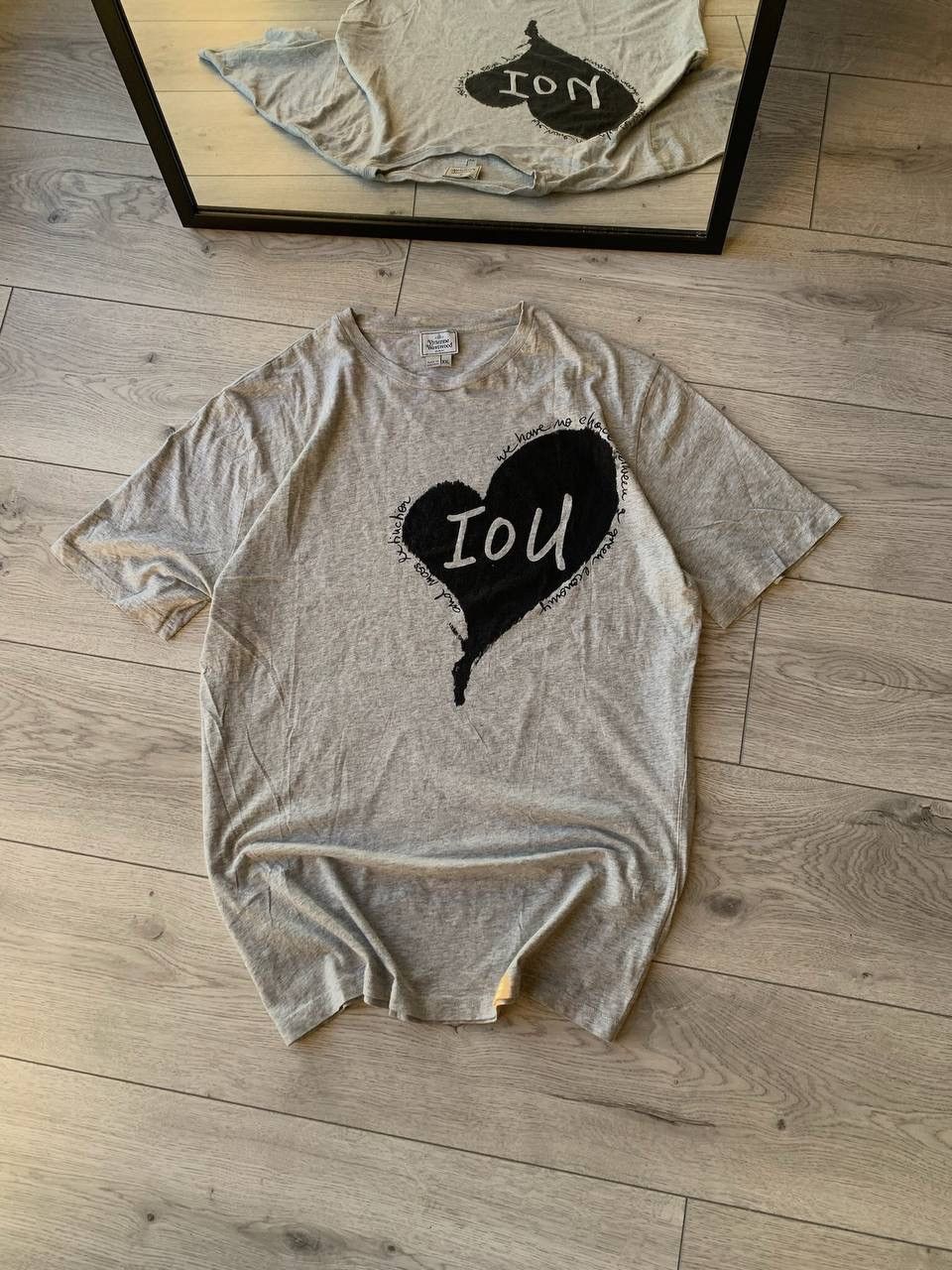 Vintage Vintage Vivienne Westwood Heart IOU T-shirt Y2K XL Size US XL / EU 56 / 4 - 1 Thumbnail