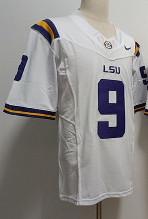 Other Men's LSU Tigers #9 Joe Burreaux White Football Jersey Size US M / EU 48-50 / 2 - 2 Thumbnail