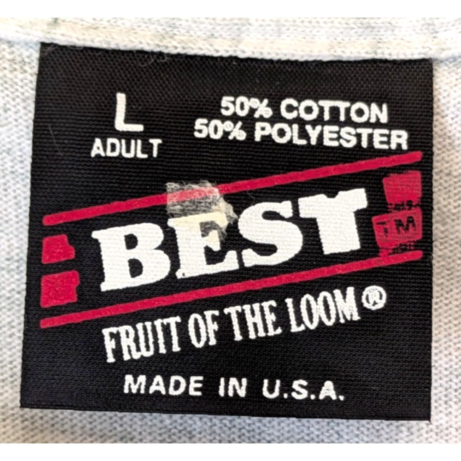 Fruit Of The Loom VINTAGE Fruit of the Loom T-Shirt Adult L Gray Souvenir Wisconsin Mayville USA Size US L / EU 52-54 / 3 - 2 Thumbnail