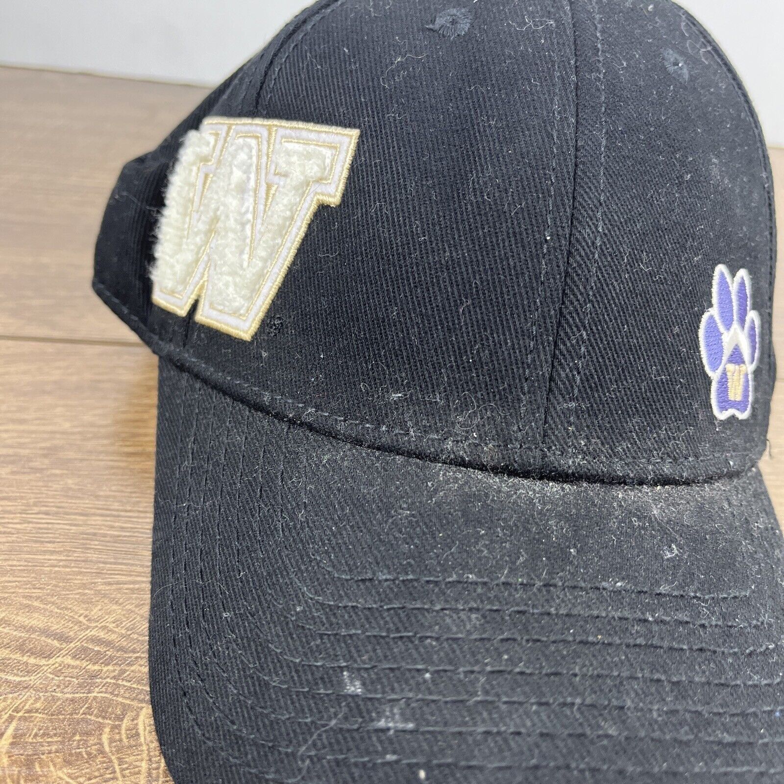 Other Washington Huskies Hat NCAA Huskies Black Hat Adjustable Adu Size ONE SIZE - 7 Thumbnail