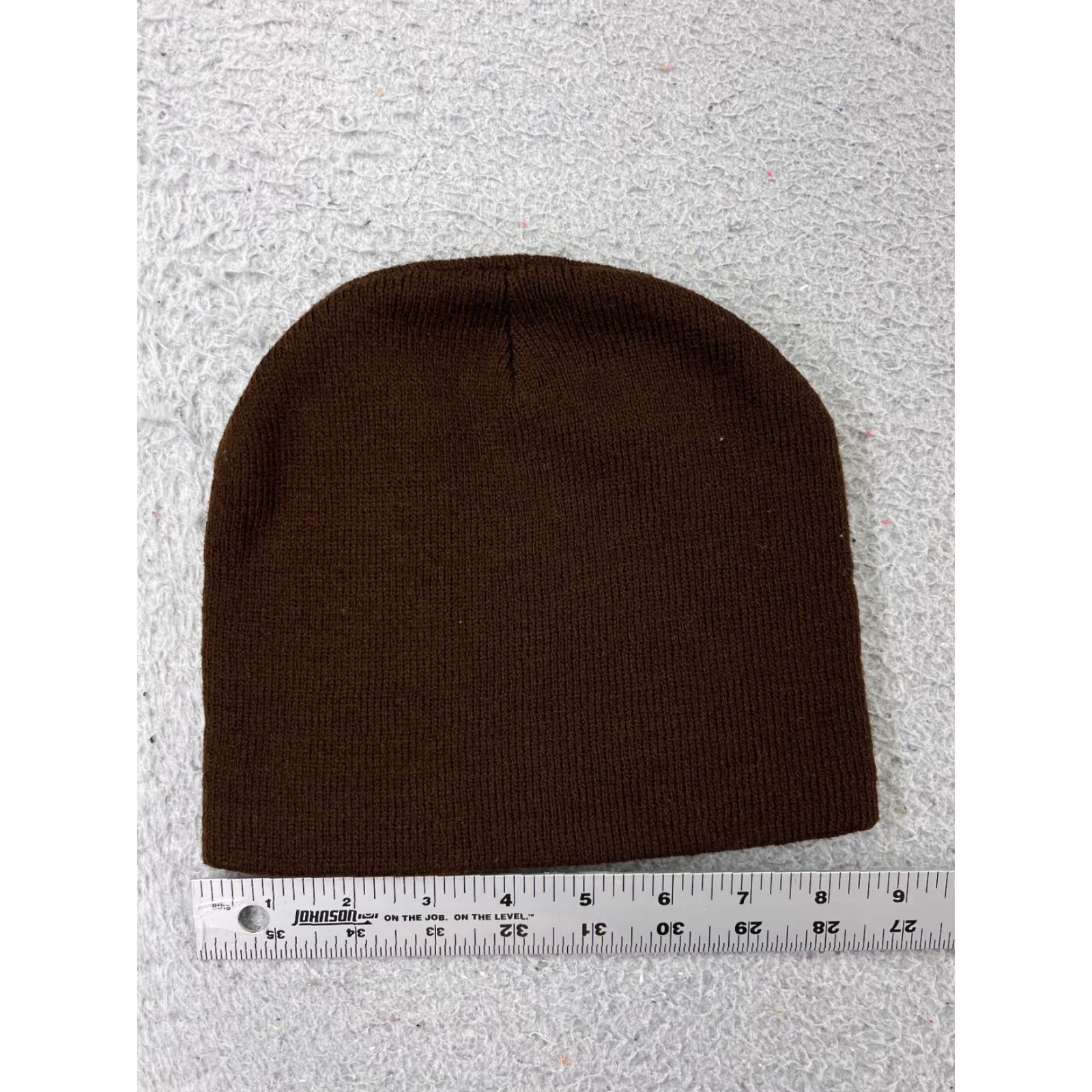 Vintage VINTAGE Las Vegas Beanie Toque Adult One Size Brown Embroidered Knit 100% Acrylic Ski Size ONE SIZE - 3 Thumbnail
