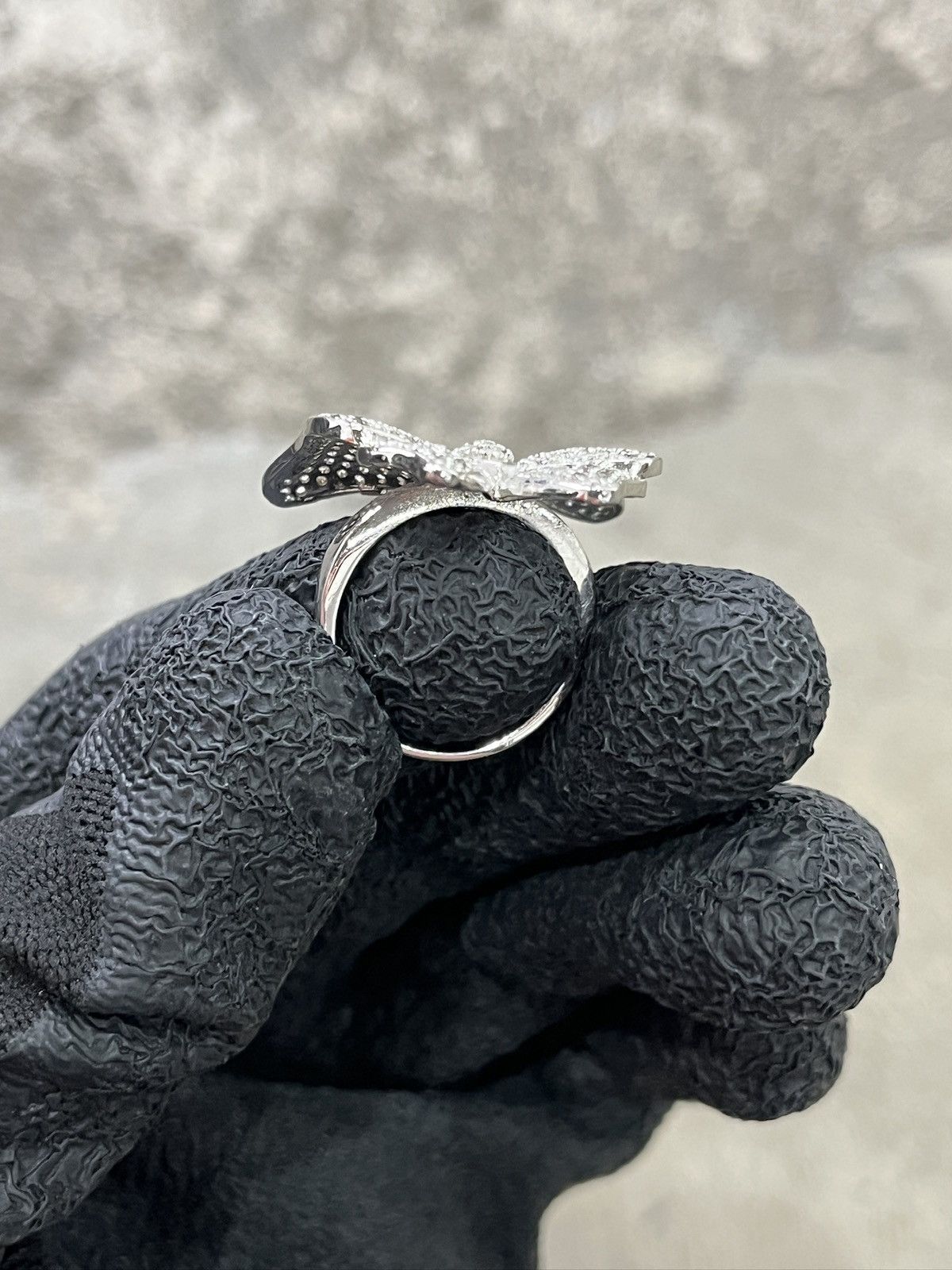 Other Artisanal Diamond Butterfly Ring (unisex) Size ONE SIZE - 8 Thumbnail