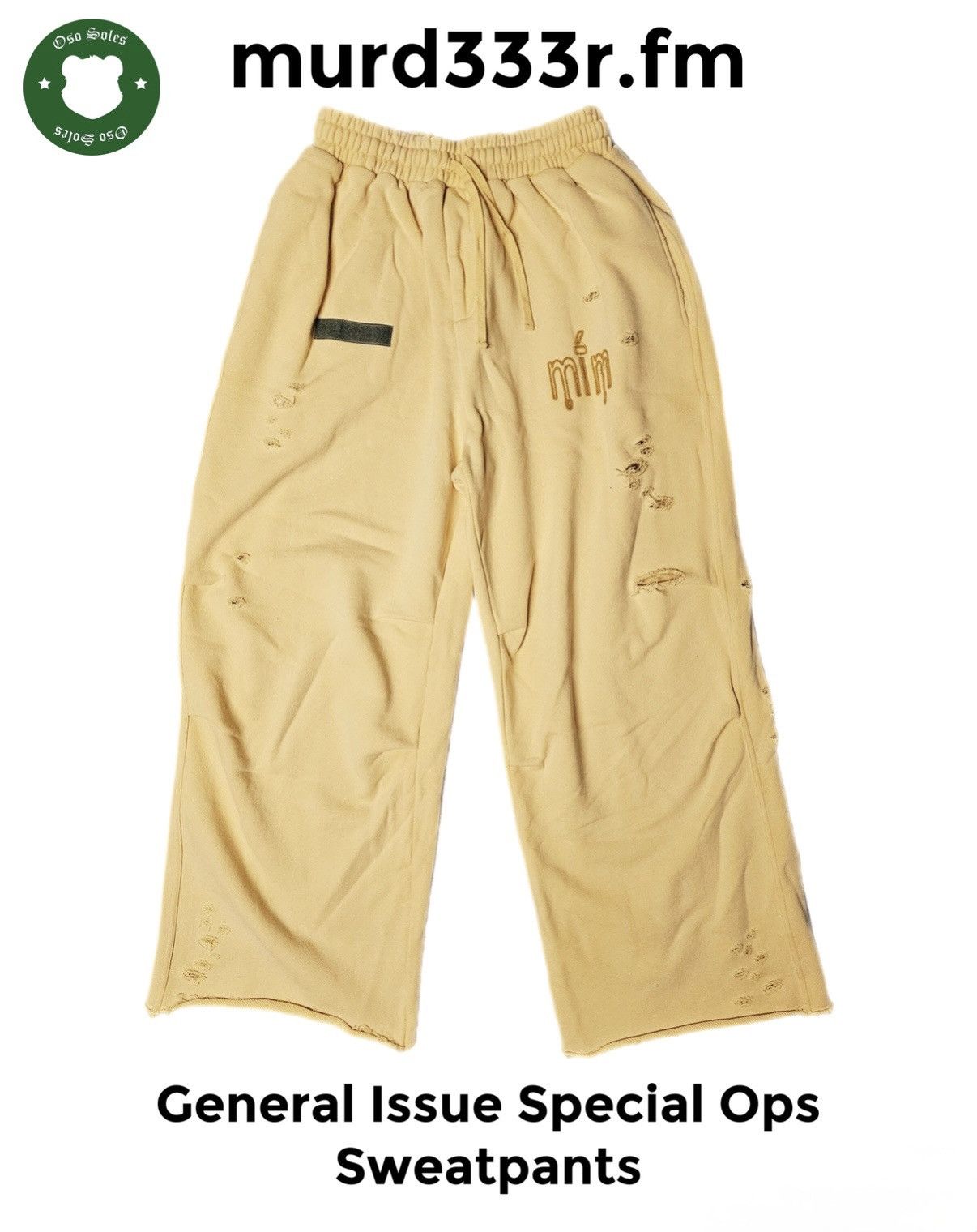murd333r.fm murd333r.fm General Issue Special Ops Sweatpants Large Size US 34 / EU 50 - 1 Thumbnail