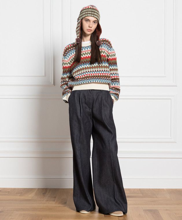 Loro Piana o1srvl11e0725 FAN1594 Long-sleeved Roundneck Sweater Size XS / US 0-2 / IT 36-38 - 2 Thumbnail