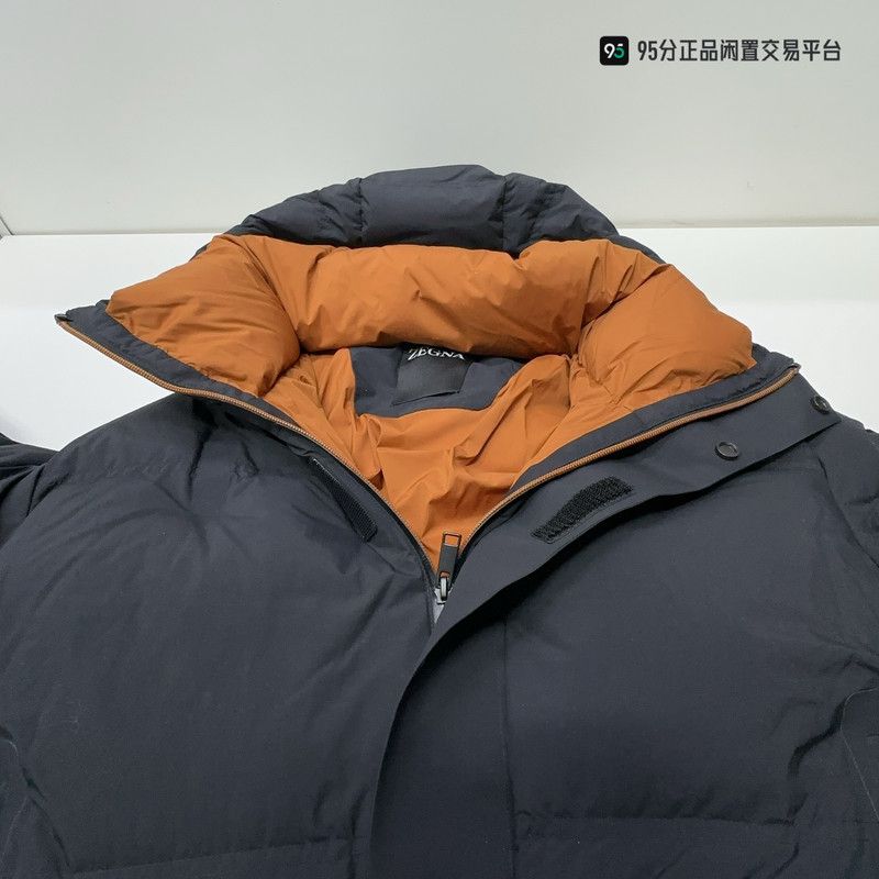 Ermenegildo Zegna Zegna FW22 Men's Solid Casual Hooded Down Jacket Size US L / EU 52-54 / 3 - 1 Thumbnail
