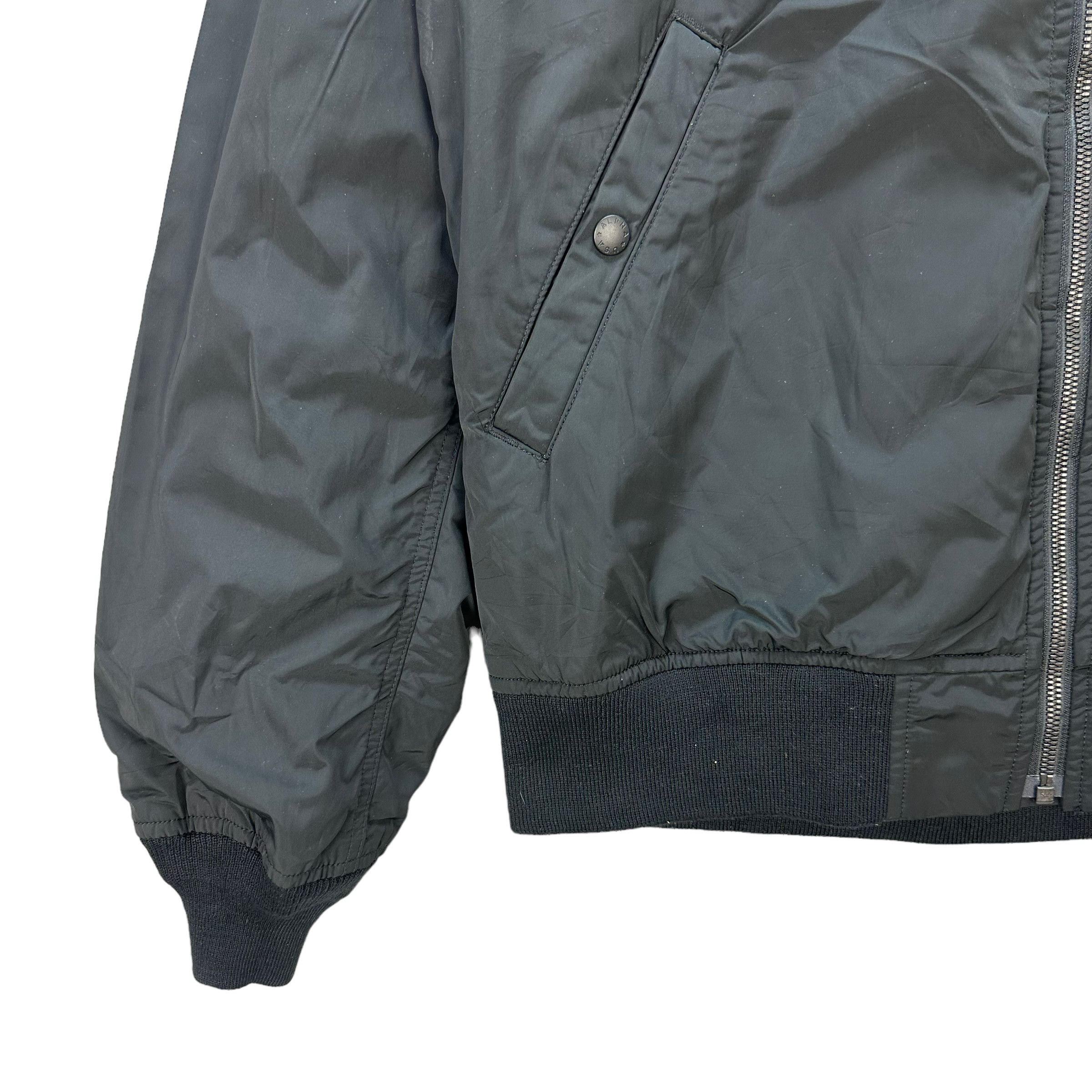 Alpha Industries Alpha Industries Black Bomber Jacket #7677-163 Size XL / US 12-14 / IT 48-50 - 4 Thumbnail