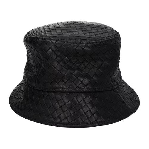Bottega Veneta ob1o1e0324 Size: S / Leather Hat / Cap in Black Size ONE SIZE - 2 Thumbnail